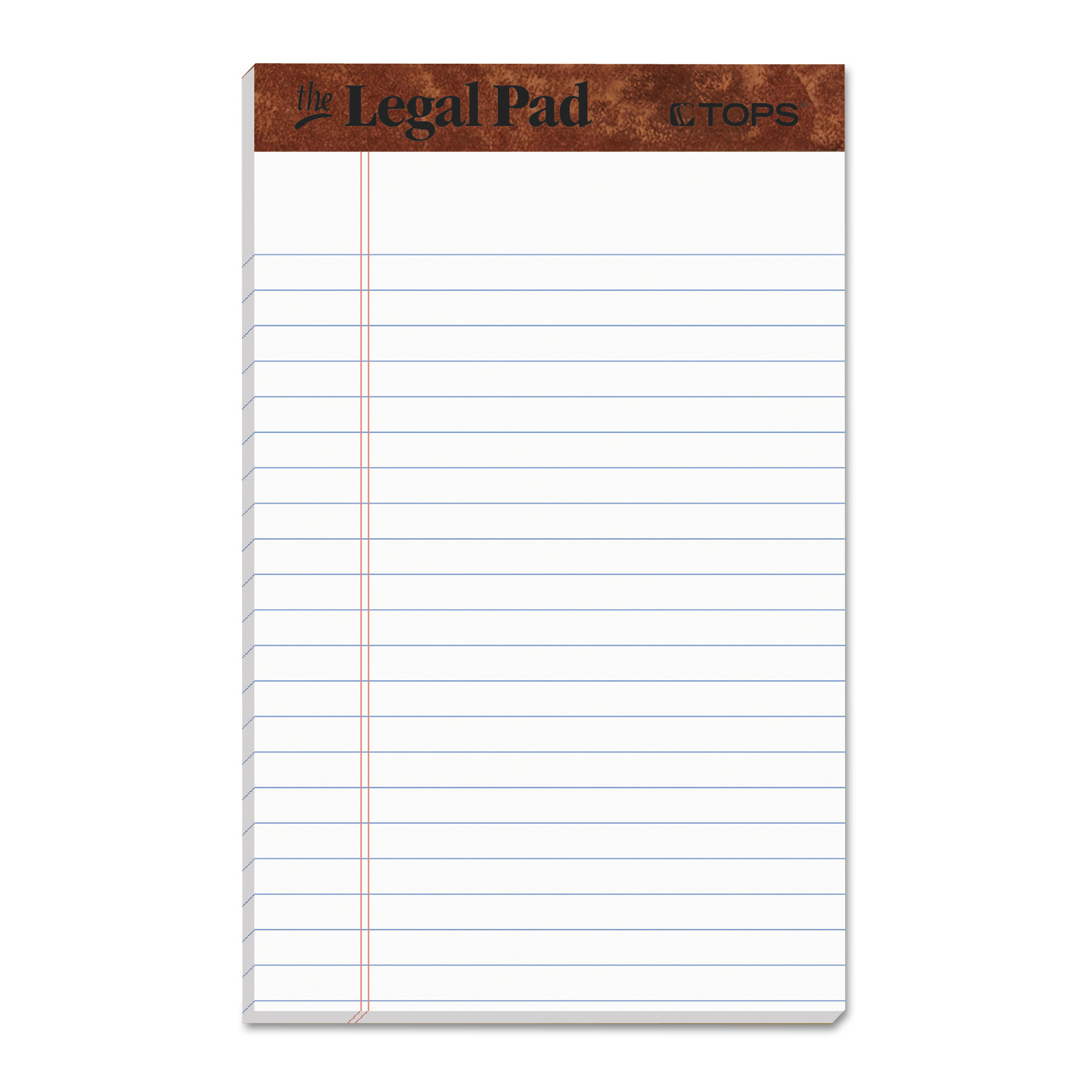 "The Legal Pad" Ruled Perforated Pads, Narrow Rule, 50 White 5 x 8
