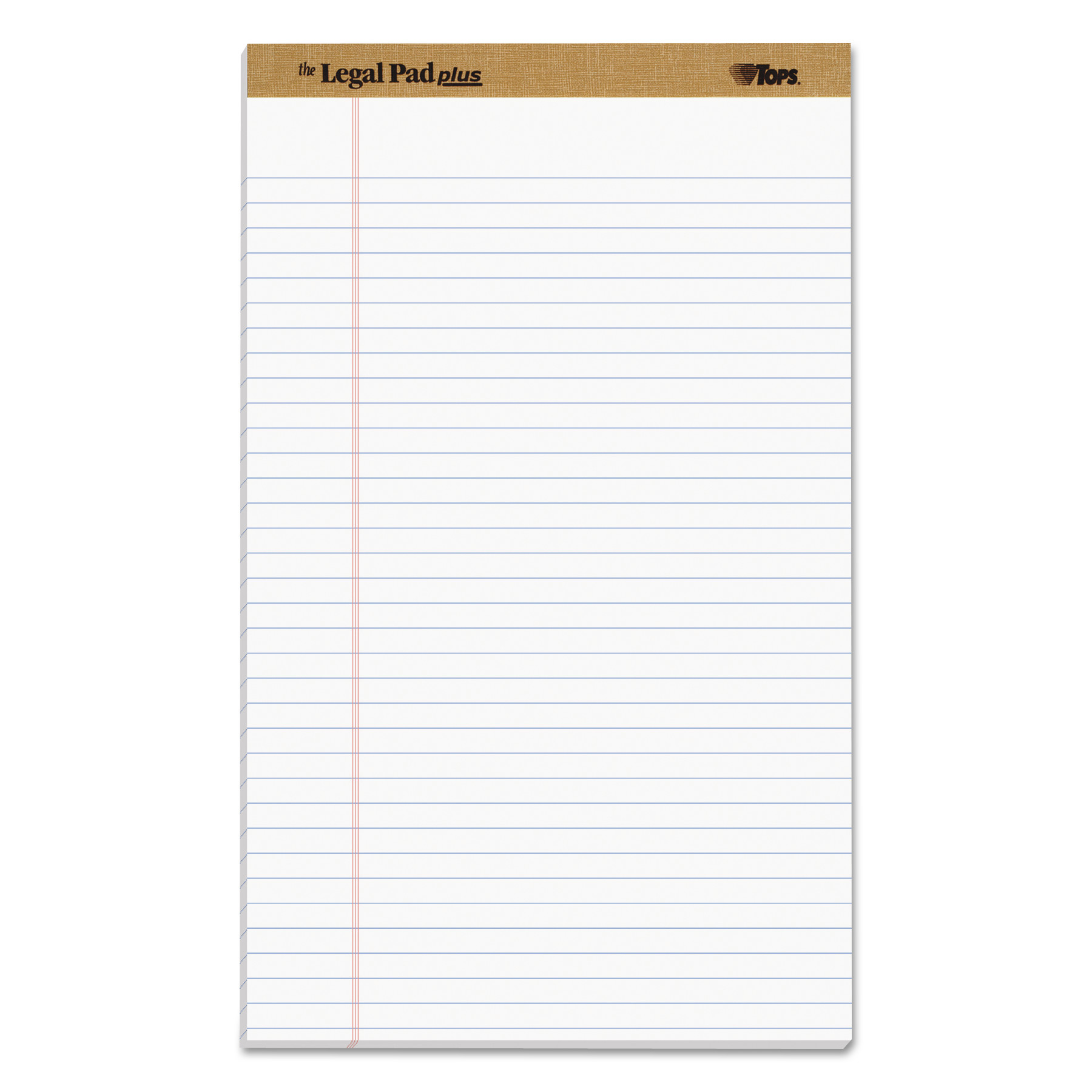 "The Legal Pad" Plus Ruled Perforated Pads with 40 pt. Back, Wide/Legal