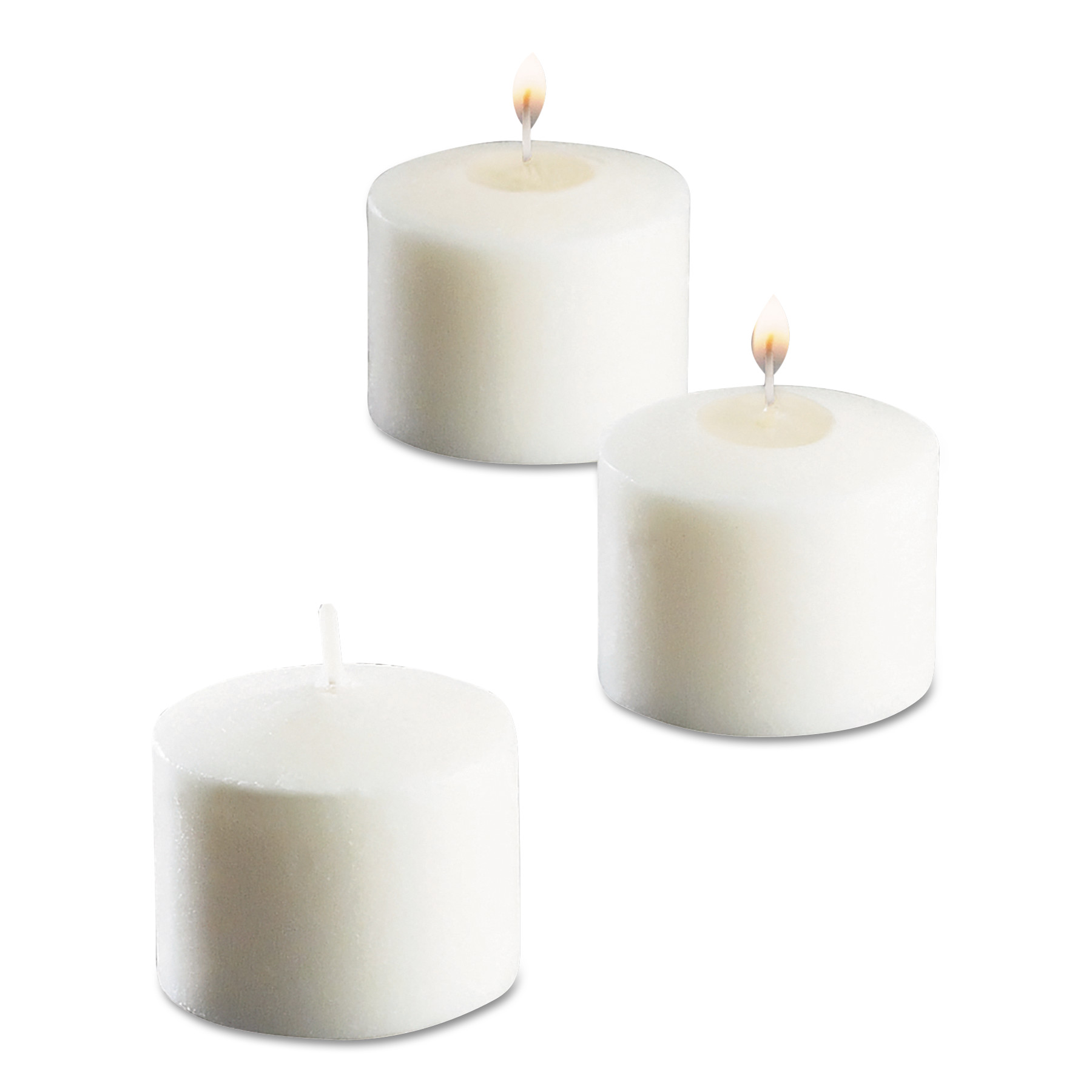 Food Warmer Votive Candles, 10 Hour Burn, 1.46"d x 1.33'h, White, 288