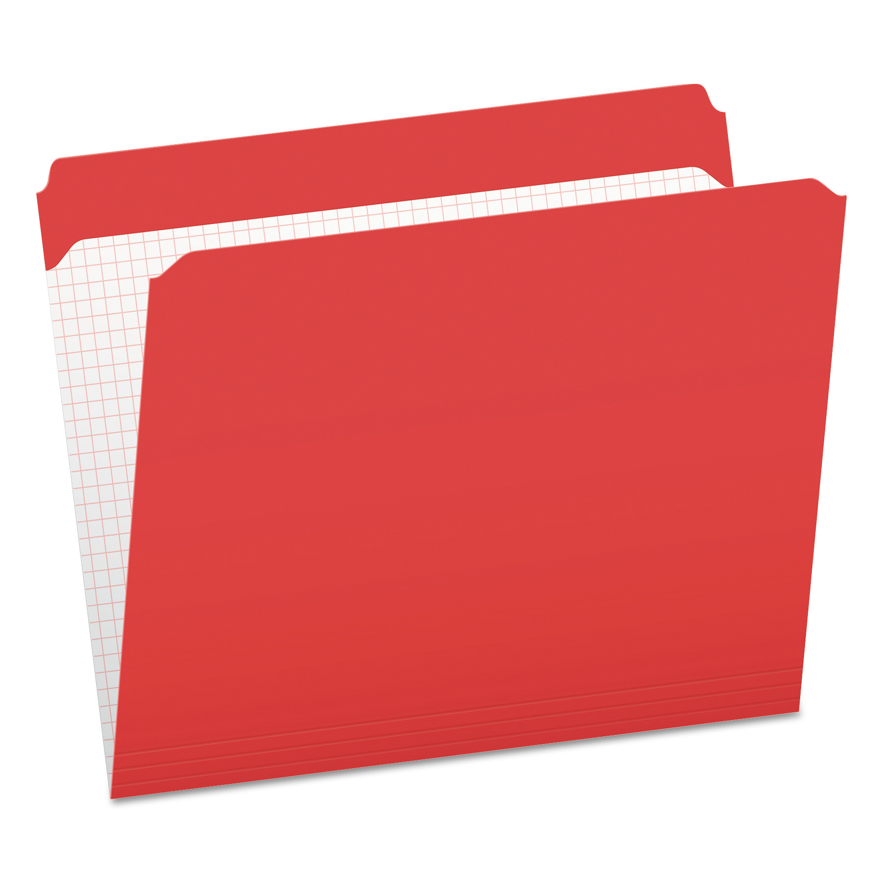 DoublePly Reinforced Top Tab Colored File Folders, Straight Tabs, Letter Size, 0.75" Expansion