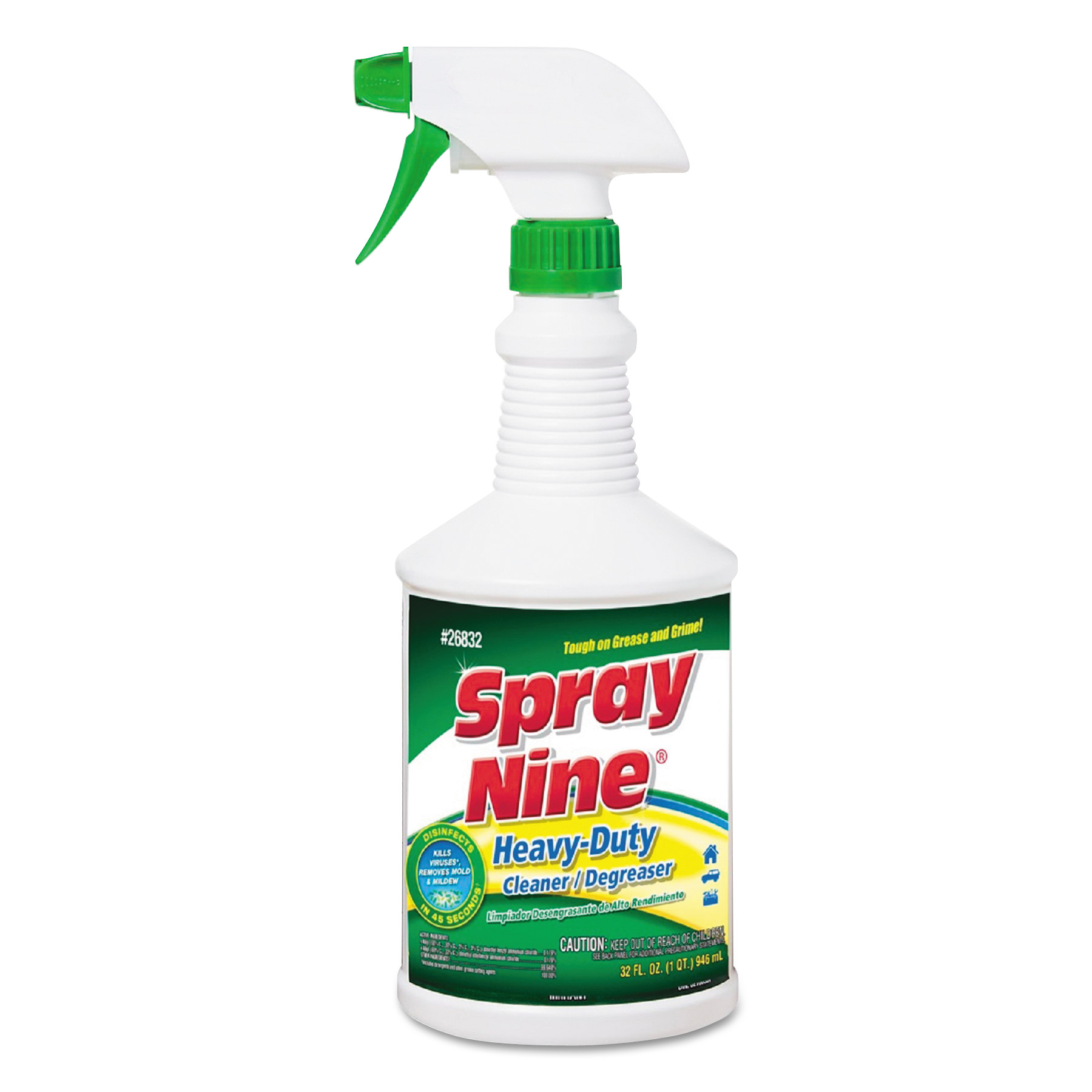 Heavy Duty Cleaner/Degreaser/Disinfectant, Citrus Scent, 32 oz Trigger