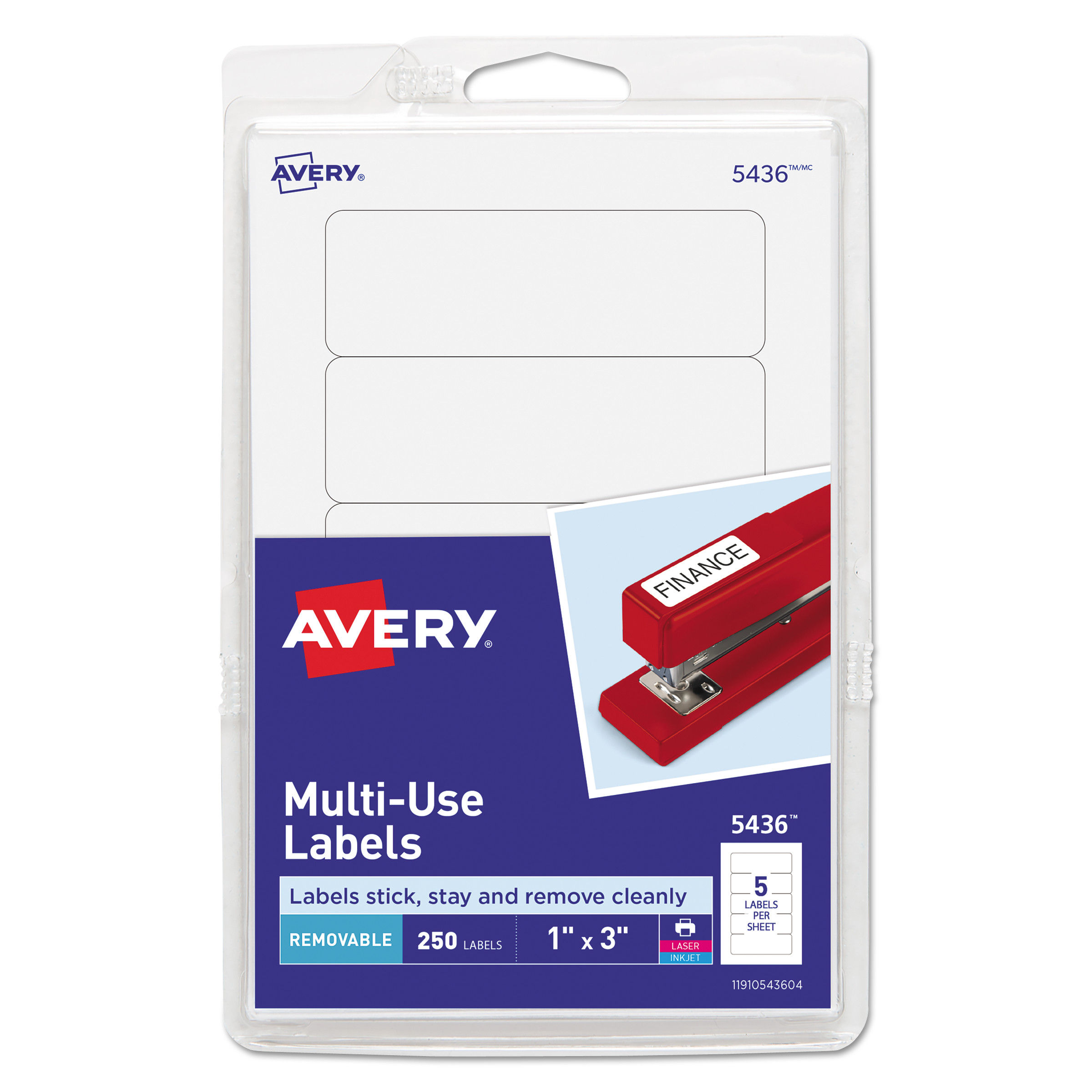 AVE05436 Avery Removable MultiUse Labels Zuma