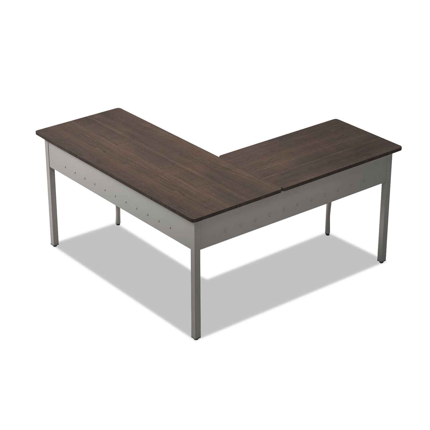 Linea Italia Trento Line L Shaped Desk Mocha Linea Italia&reg; Trento Line LShaped Desk, 59.13" x 59.13" x 29.5", Mocha