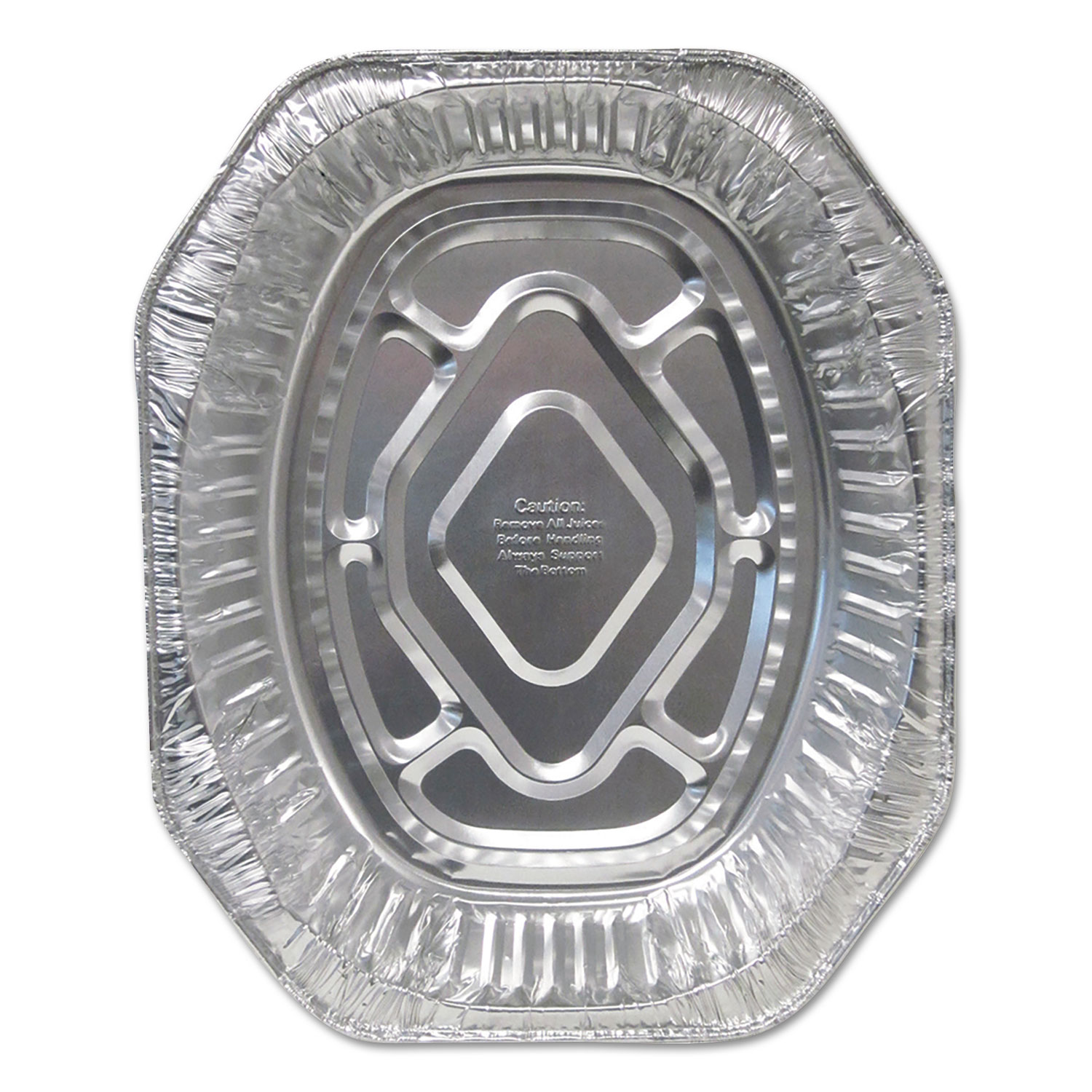 Aluminum Roaster Pans, ExtraLarge Oval, 100/Carton Office Supply