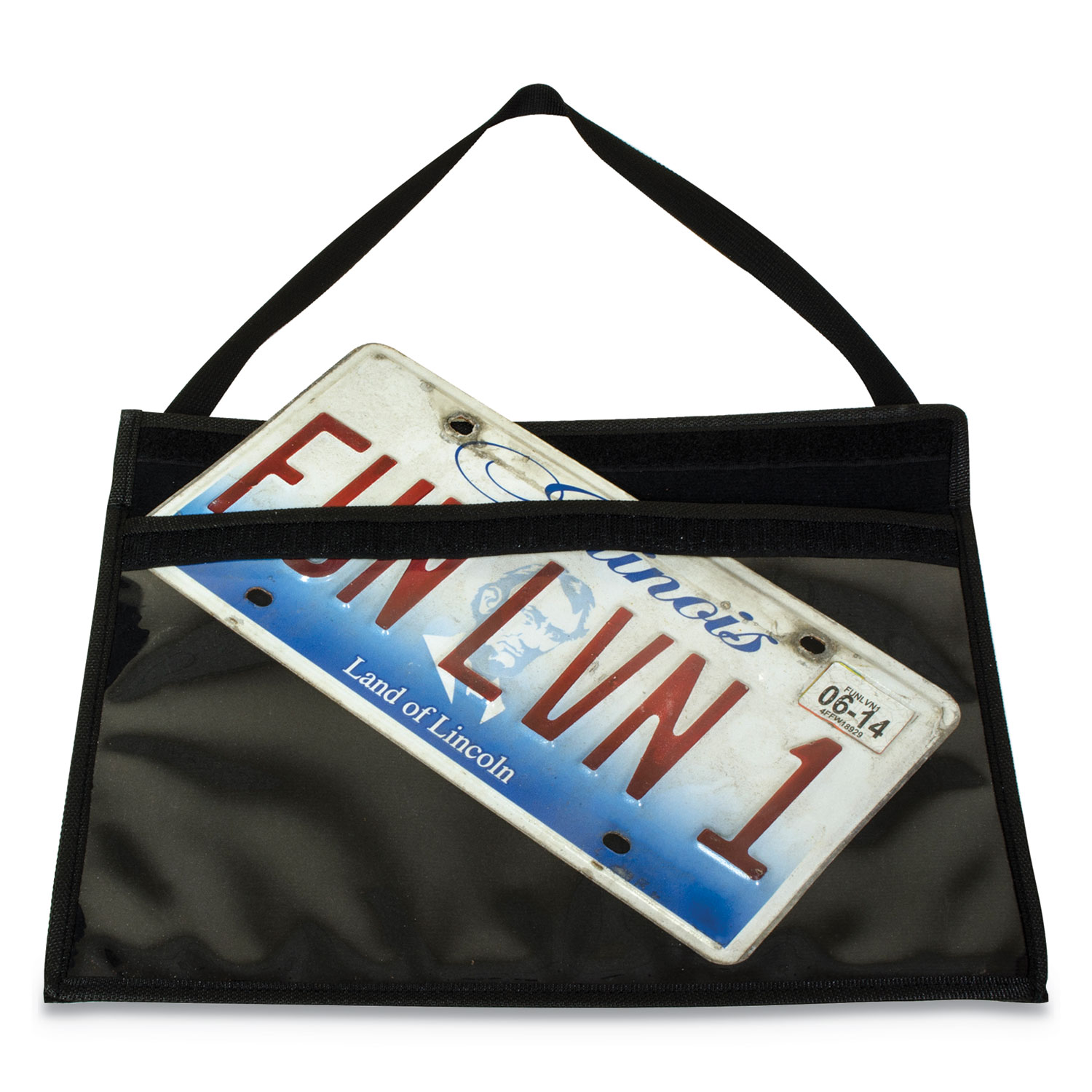 1Pocket Shop Ticket Holder w/Strap and Black Stitching, 75Sheet, 9 x