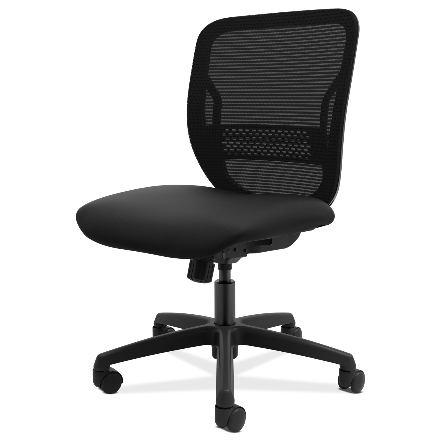 Office Chairs For Over 250 Lbs Gateway MidBack Task Chair, Supports Up to 250 lbs, Black Seat, Black