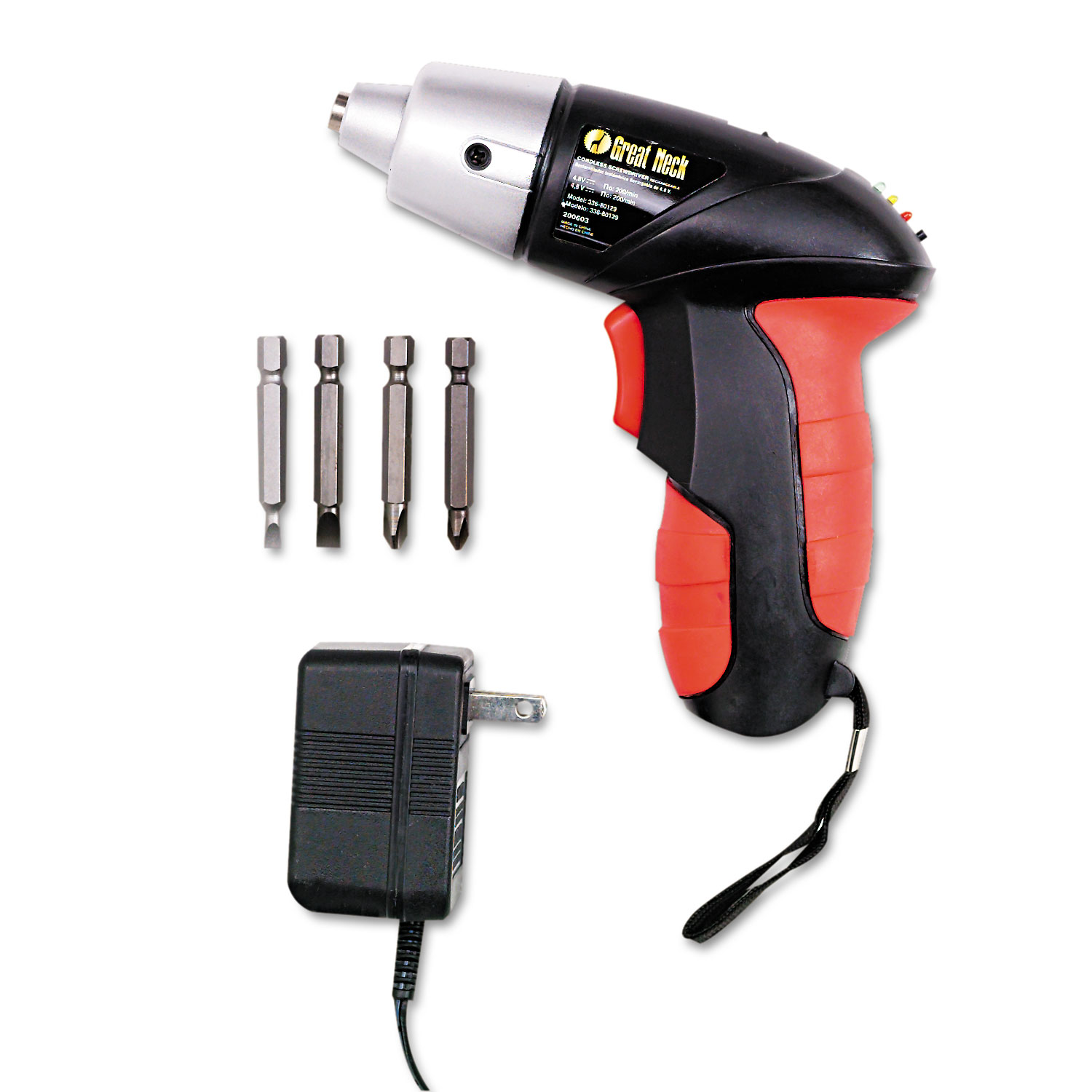 4.8V Cordless Screwdriver, 4 Bits, 200RPM Reparto