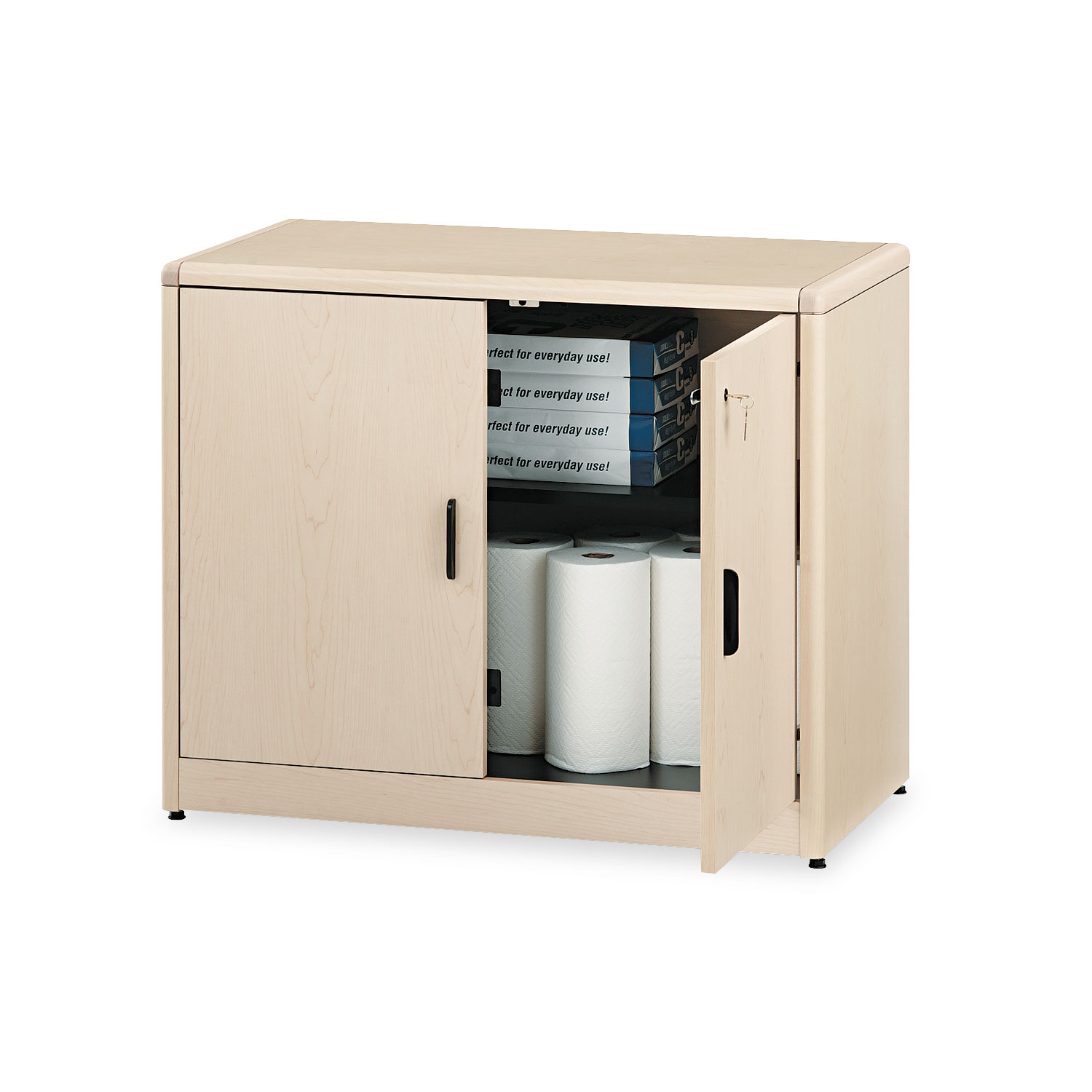 Hon 10700 Series Storage Cabinet HON&reg; 10700 Series Locking Storage 36w x 20d x 29 1/2h, Natural
