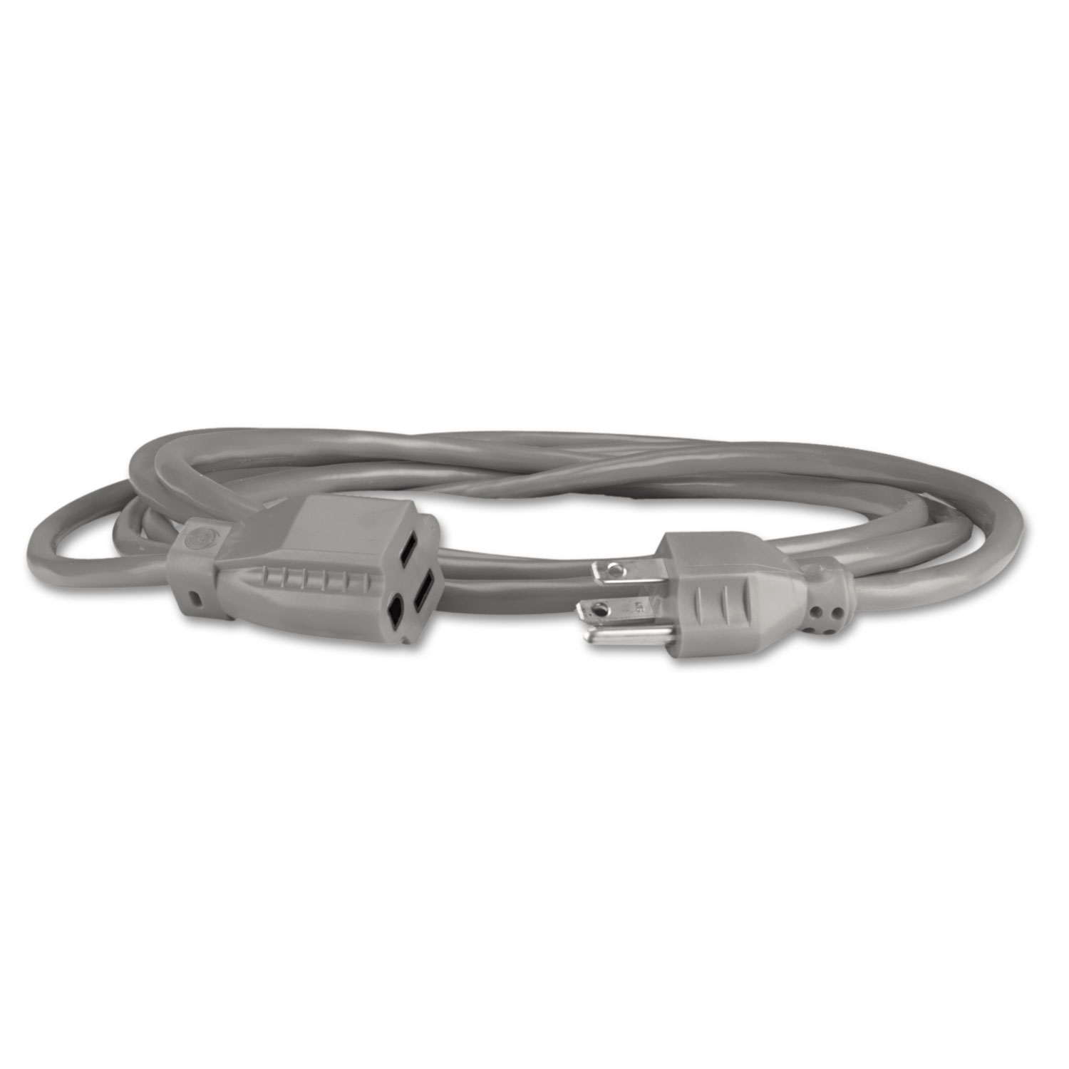 Indoor Heavy-Duty Extension Cord, 9ft, Gray - Technology Essentials