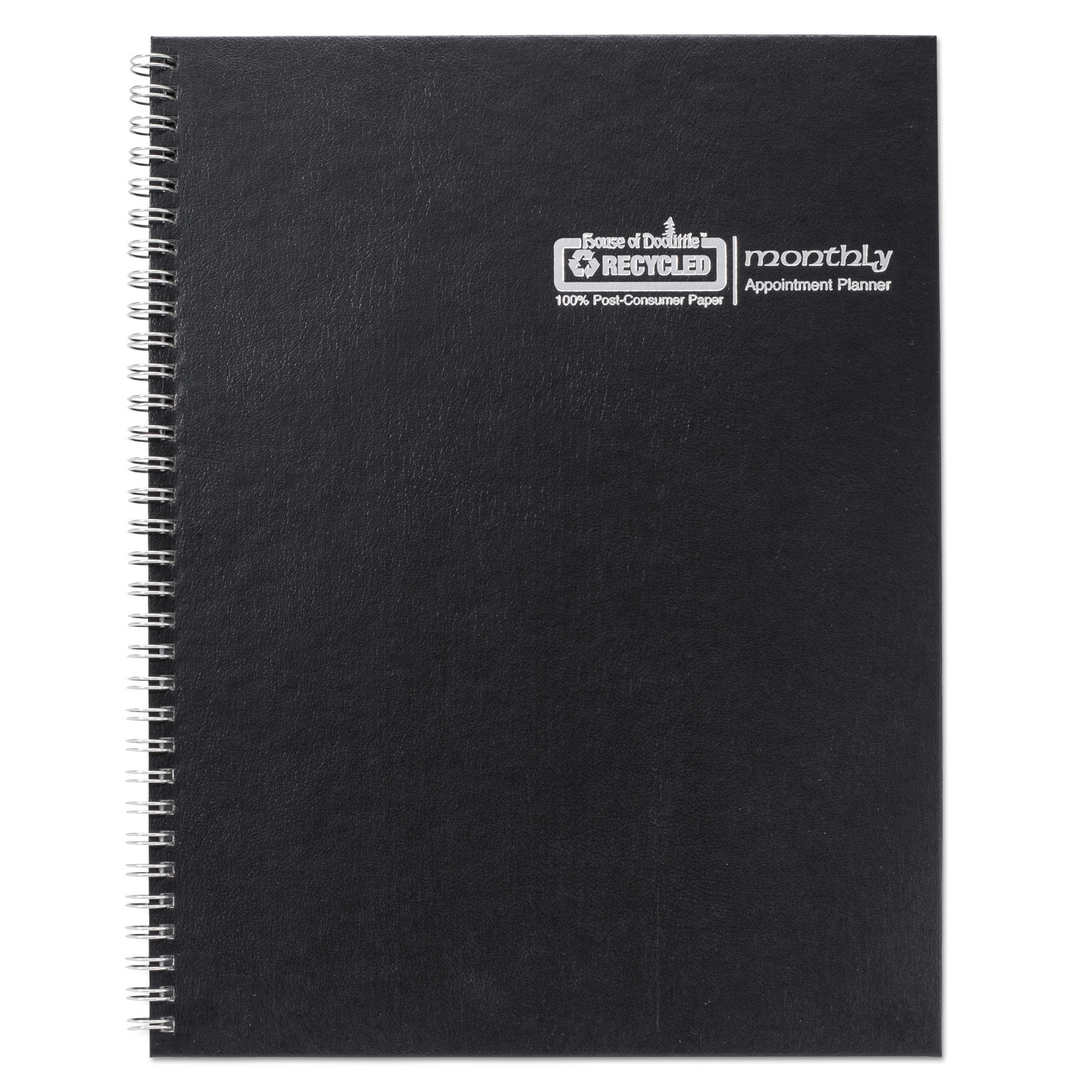 Monthly Hard Cover Planner, 11 x 8.5, Black Cover, 14Month (Dec to Jan) 2023 to 2025 Reparto