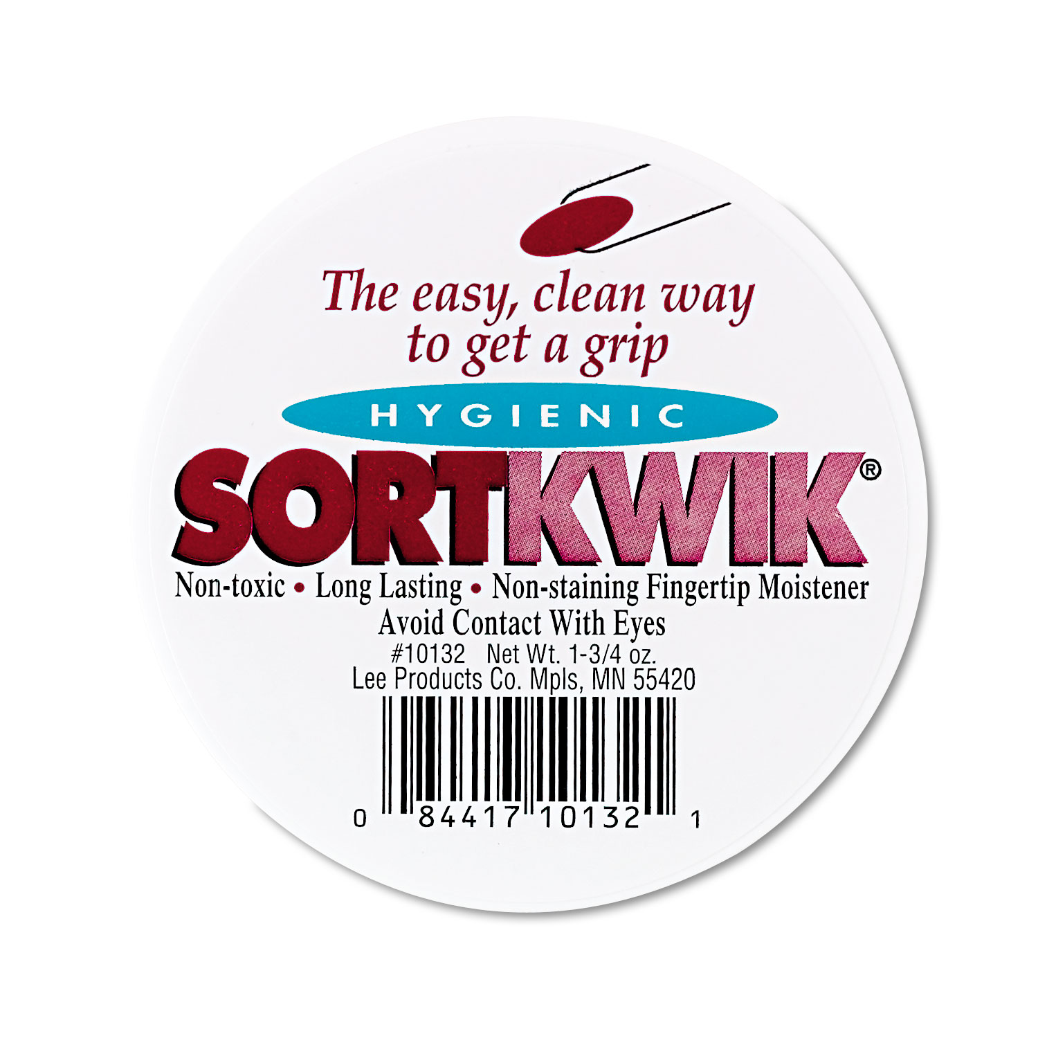 LEE Sortkwik Fingertip Moisteners, 1 3/4 oz, Pink, 2/Pack BuyDirect