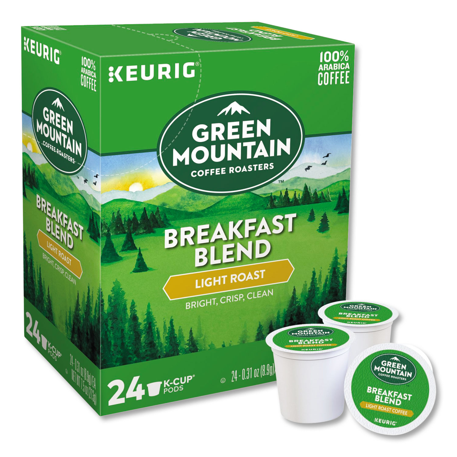 GMT6520 Green Mountain Coffee Breakfast Blend Coffee KCups Zuma