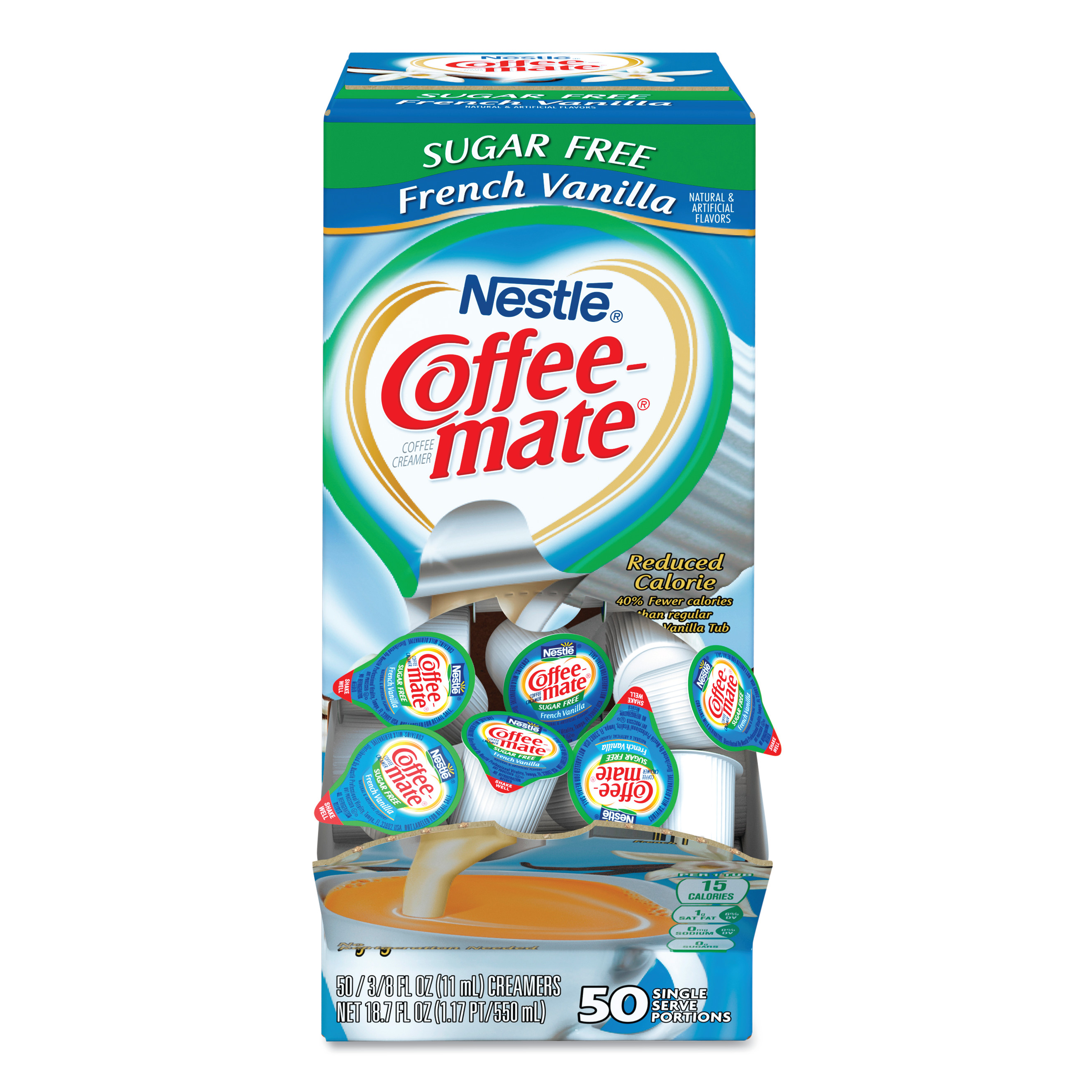 Coffeemate 50000 91757 Liquid Coffee Creamer, SugarFree French