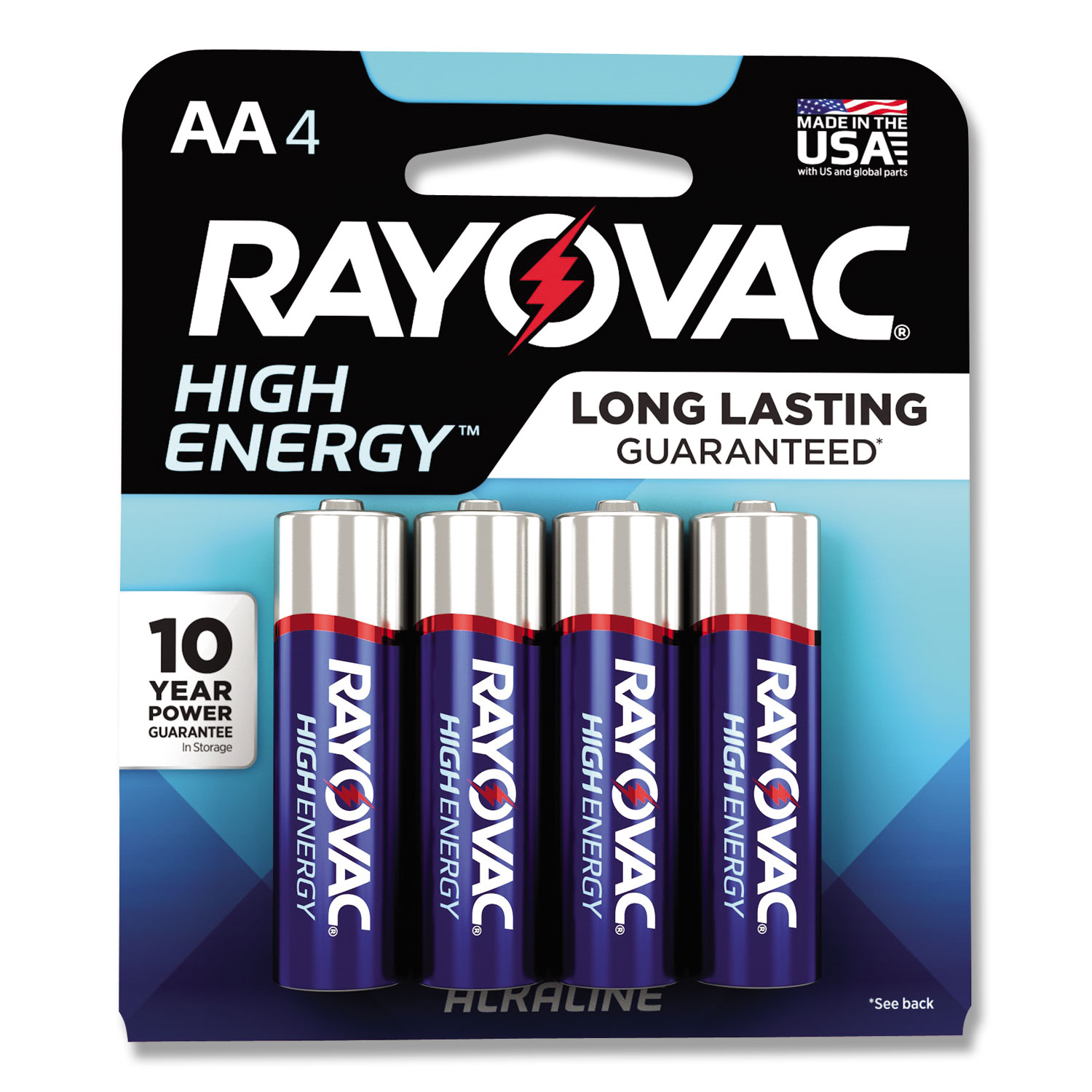 Rayovac 81524LTK High Energy Premium Alkaline AA Batteries, 24/Pack
