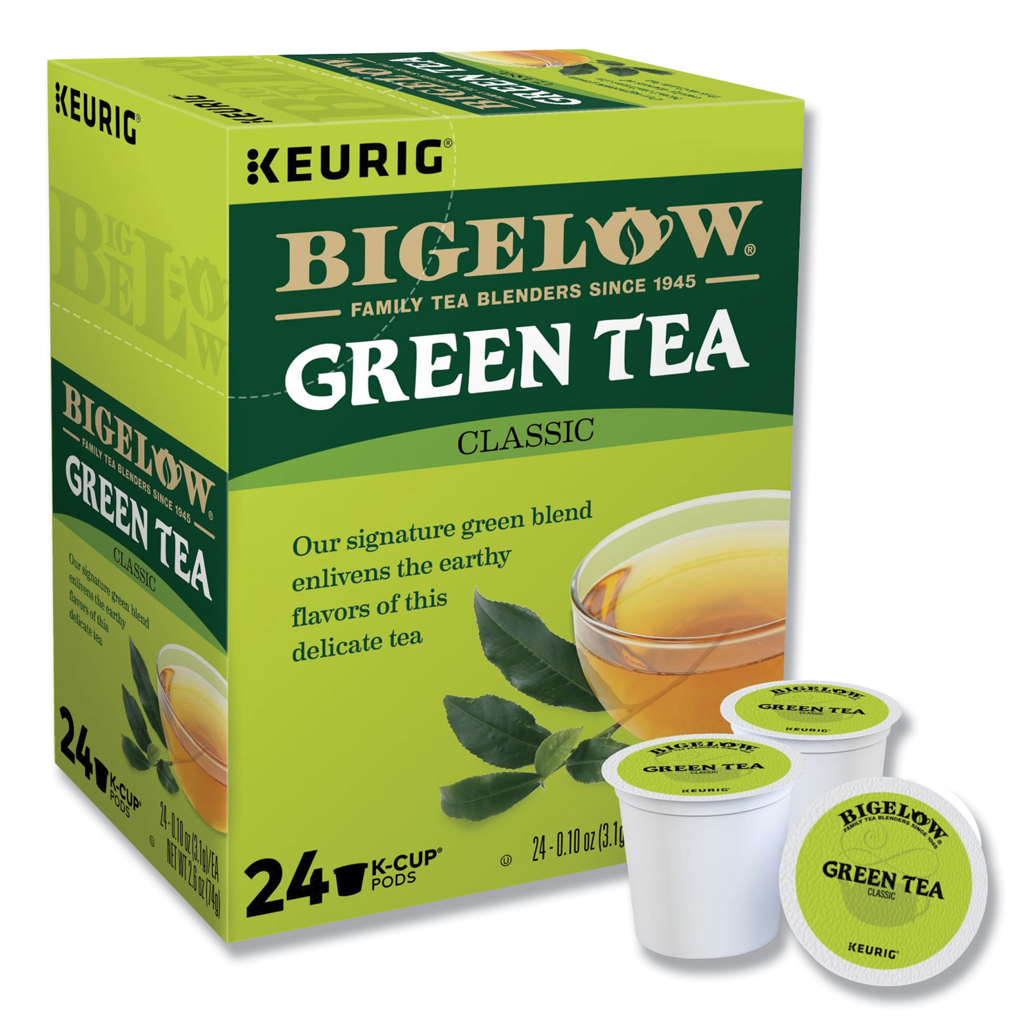 Green Tea KCup Pack, 24/Box IDM Products