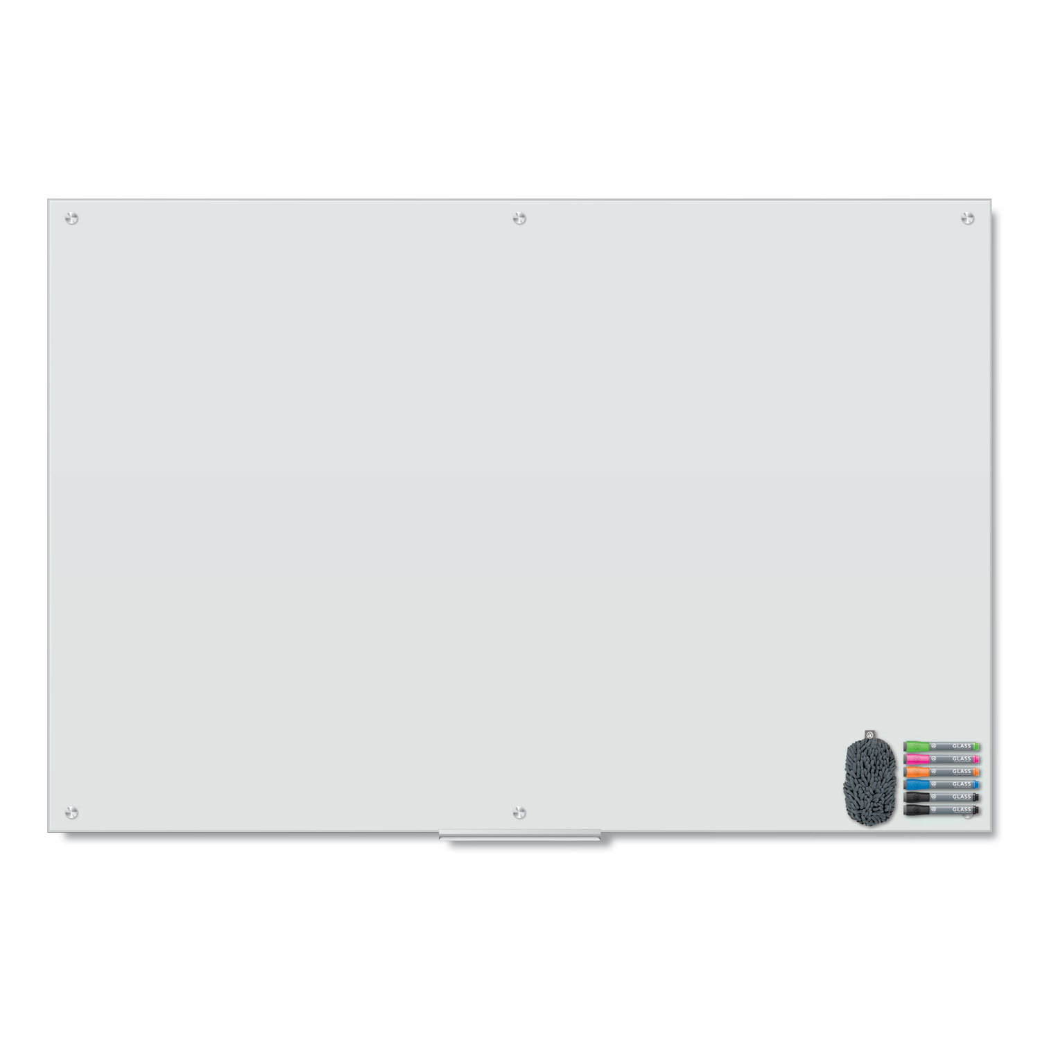 Glass Dry Erase Board Value Pack, 70" x 47", Frosted White