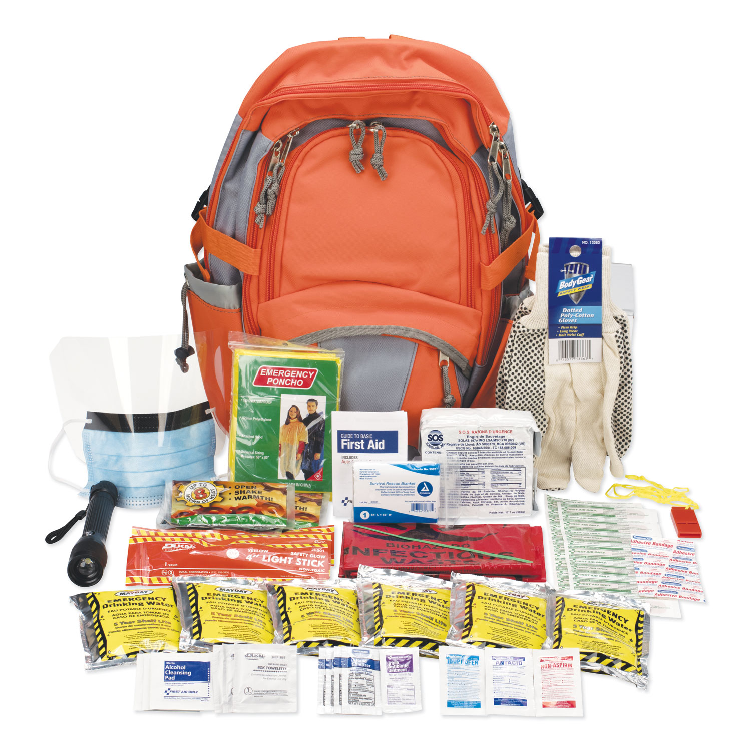 FAO90001 First Aid Only Emergency Preparedness Backpack Zuma