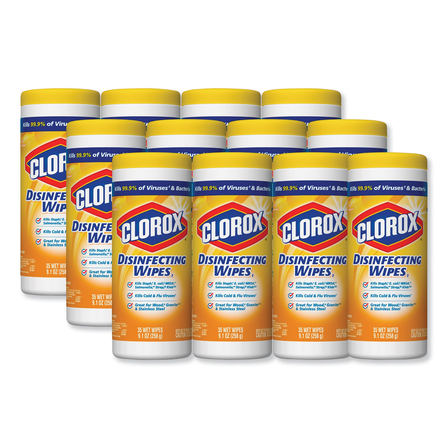 Source Supply Company Clorox 01628 Disinfecting Wipes, 7 x 7 3/4