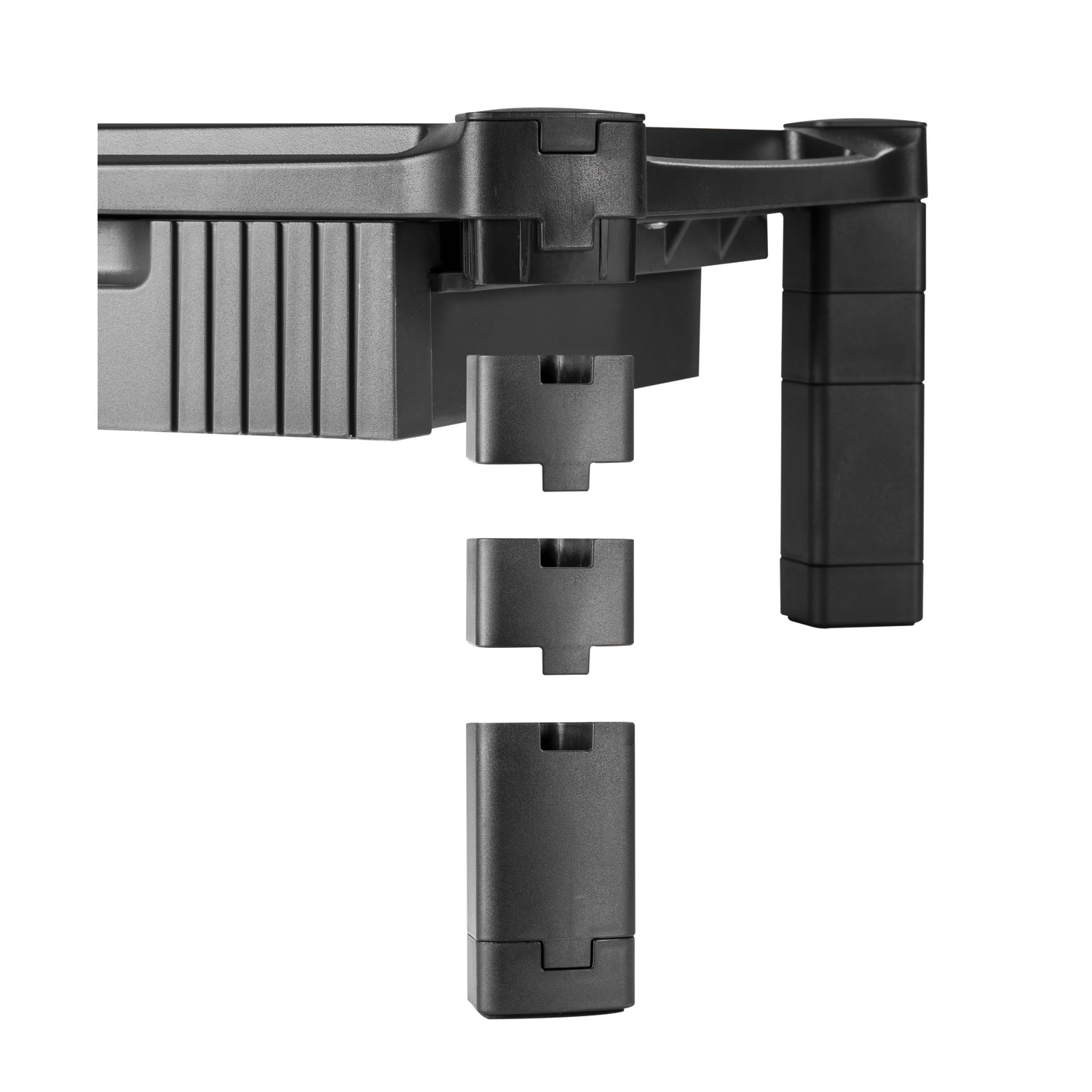 Large Monitor Stand with Cable Management and Drawer, 18 3/8" x 13 5/8