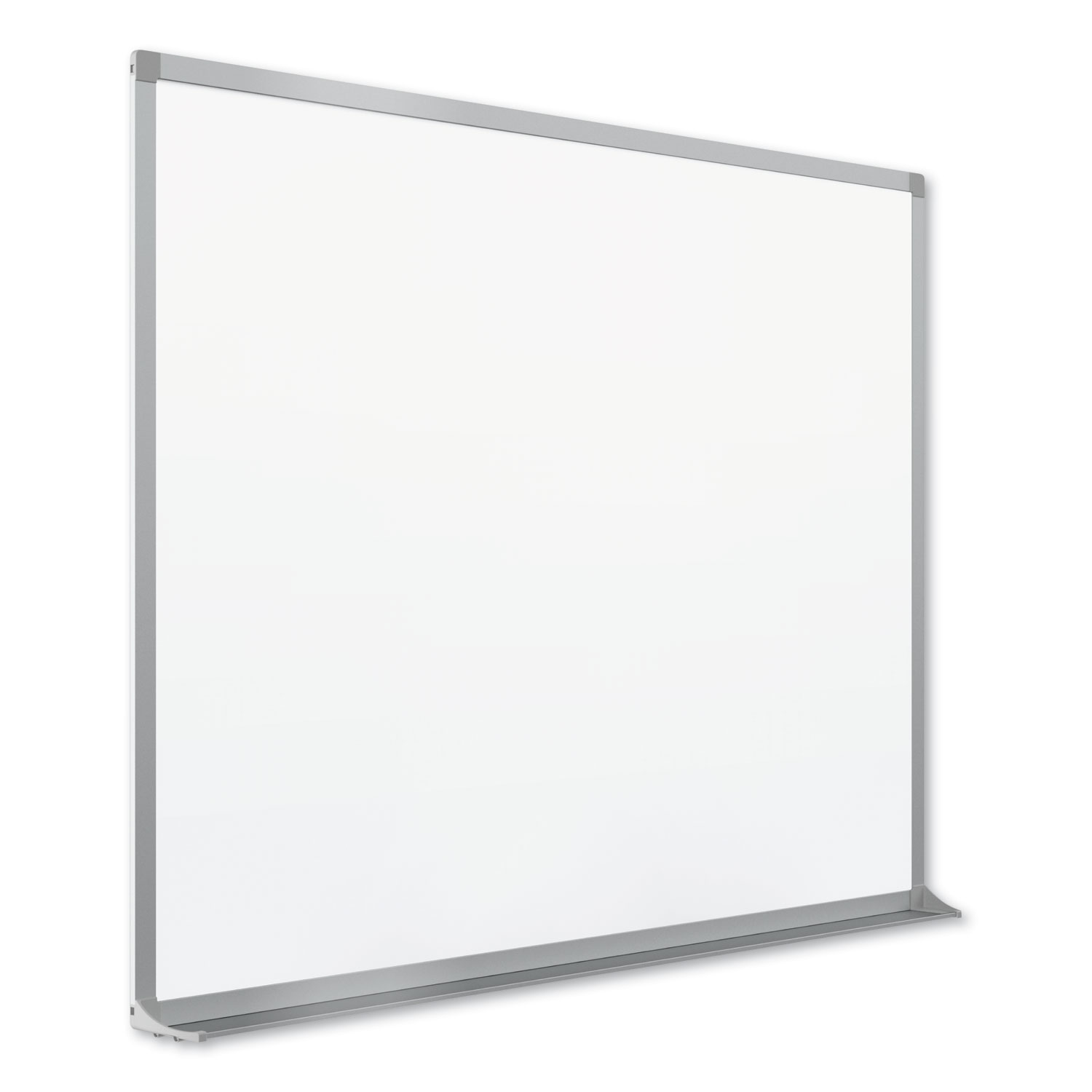 Quartet® Porcelain Whiteboard, 72 x 48, White Surface, Silver