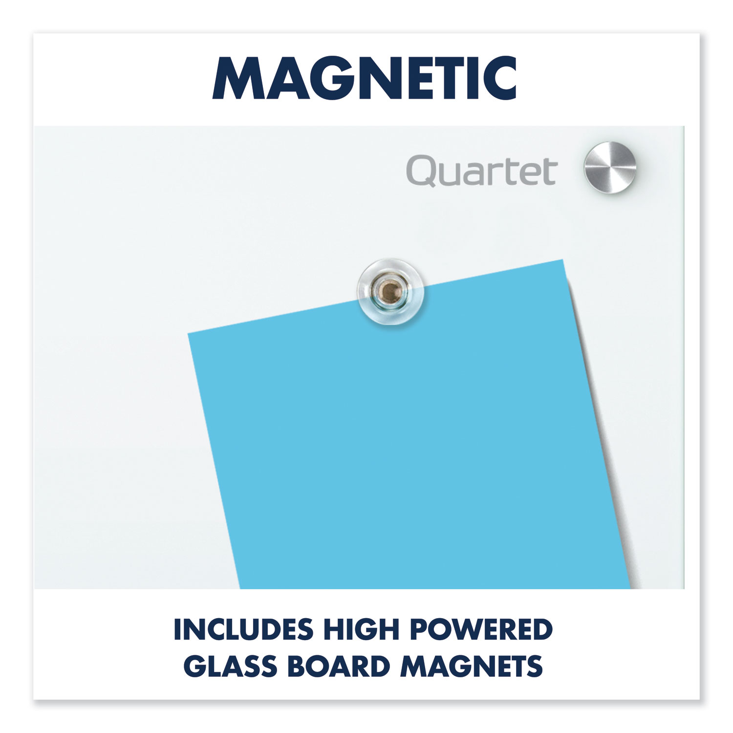 Quartet® Infinity Glass Marker Board, 72 x 48, White Surface Montana