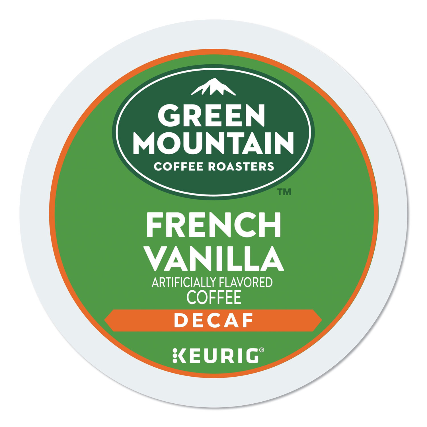 Green Mountain Coffee French Vanilla Decaf Coffee KCups, 96/Carton