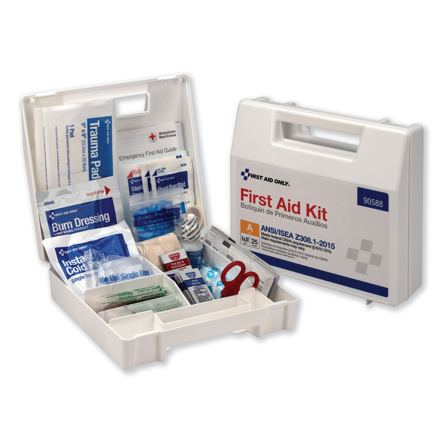 First Aid Only™ ANSI 2015 Compliant Class A Type I & II First Aid Kit