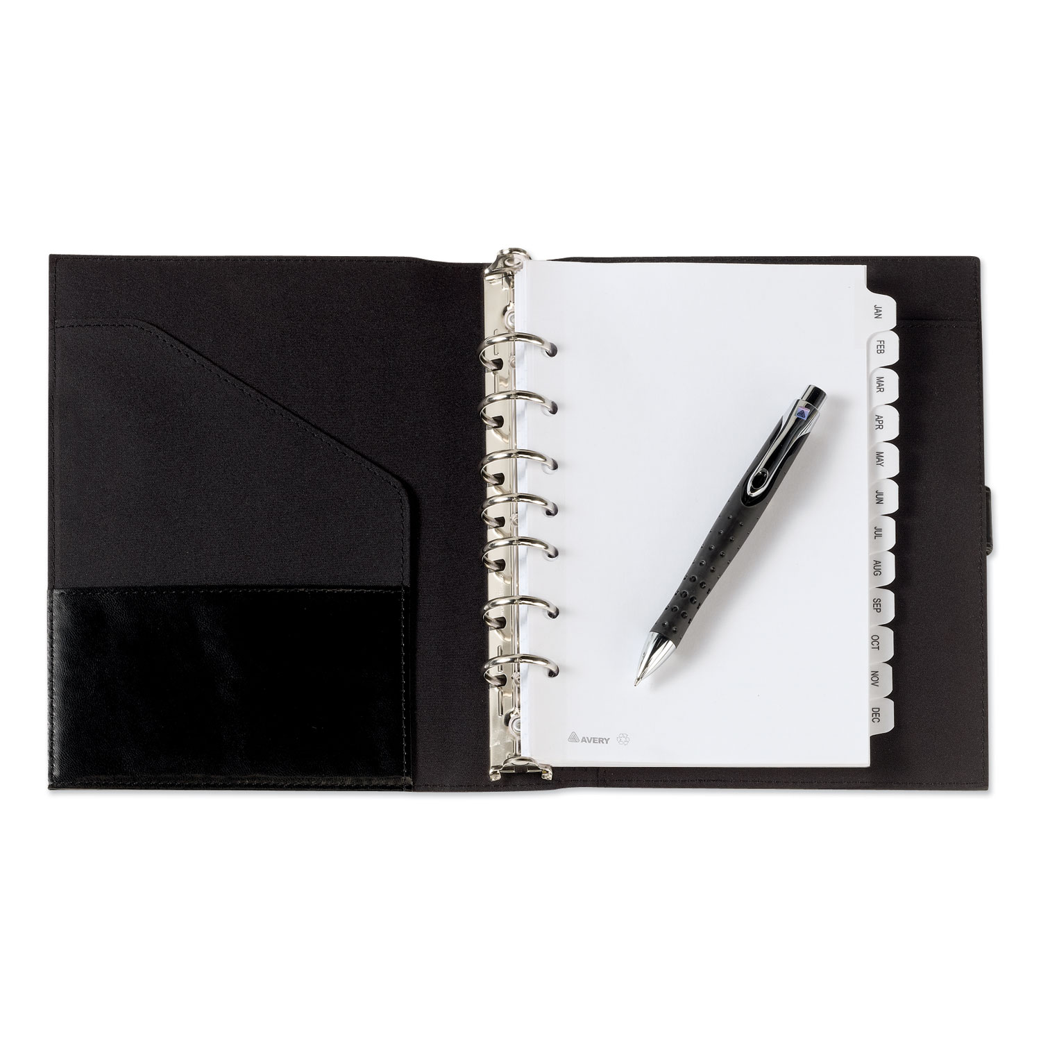 Preprinted Tab Dividers, 12Tab, Jan. to Dec., 8.5 x 5.5, White, 1 Set