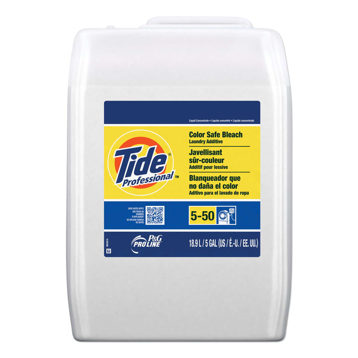 Tide® Professional™ Color Safe Bleach Laundry Additive, 5 gal Closed