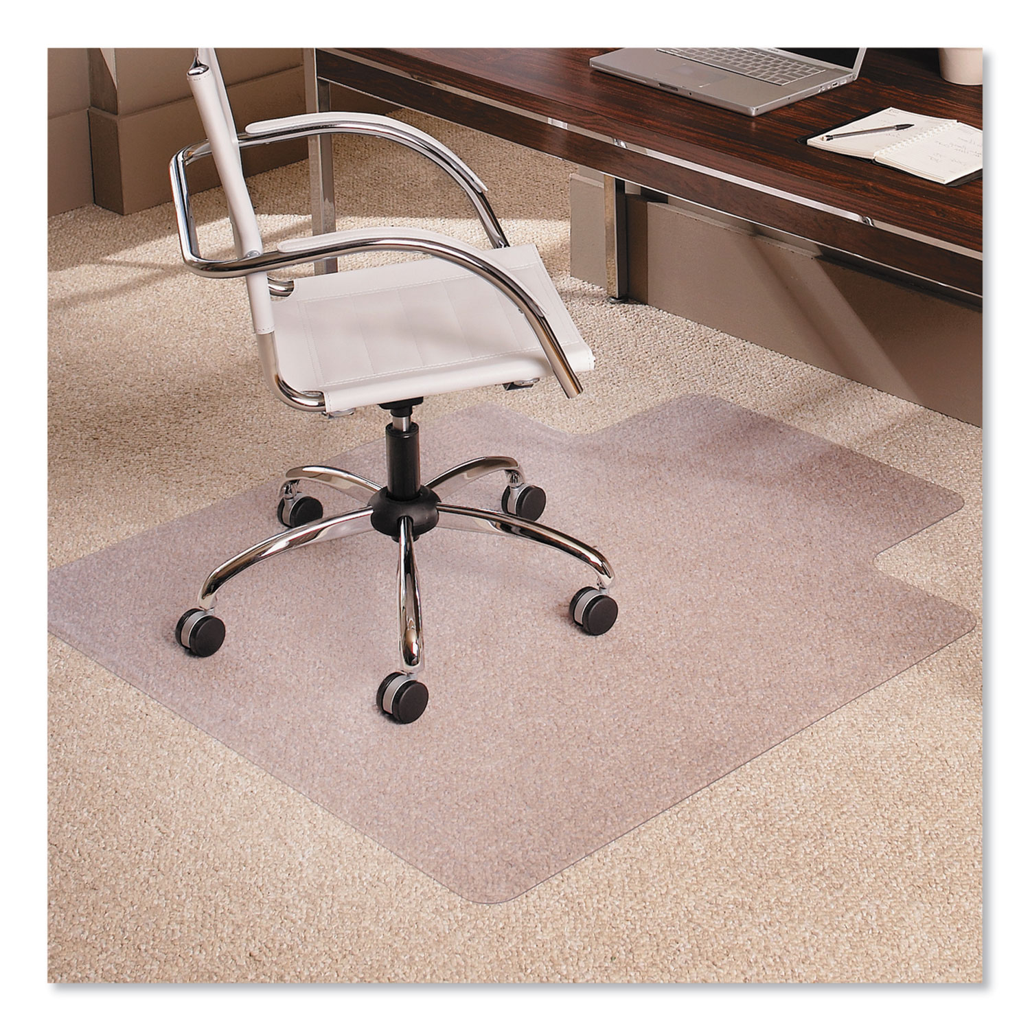 MultiTask Series AnchorBar Chair Mat for Carpet up to 0.38", 45 x 53