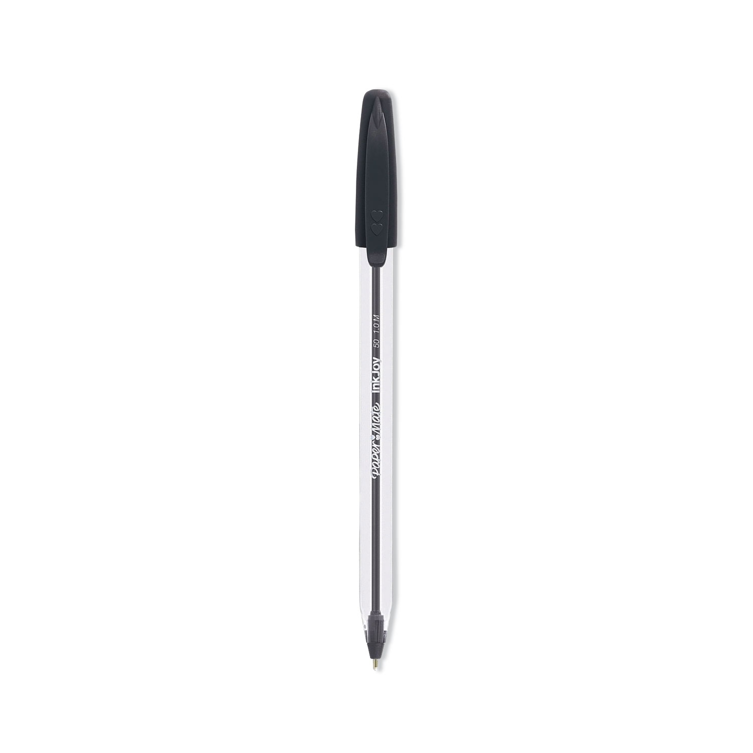 InkJoy 50ST Ballpoint Pen, Stick, Medium 1 mm, Black Ink, Clear Barrel
