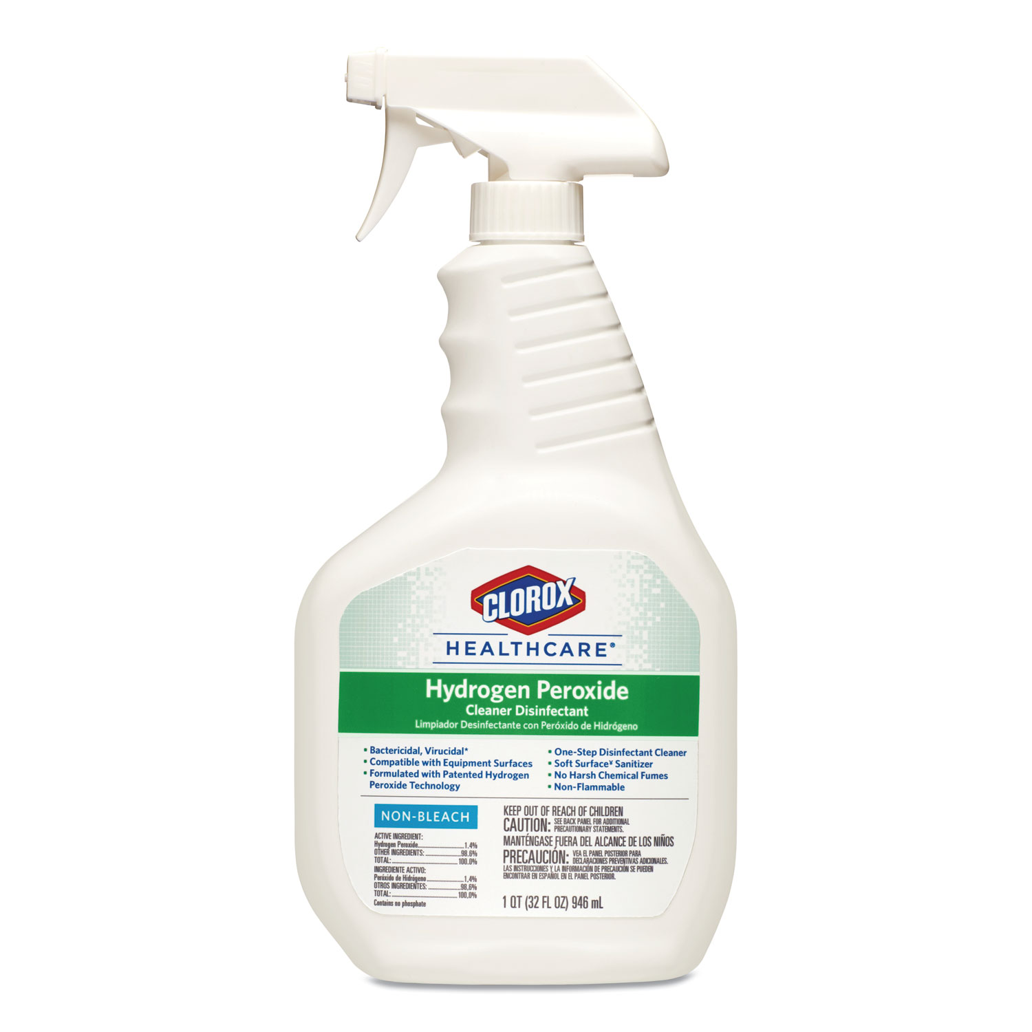 Clorox Healthcare® HydrogenPeroxide Cleaner/Disinfectant, 32 oz Spray