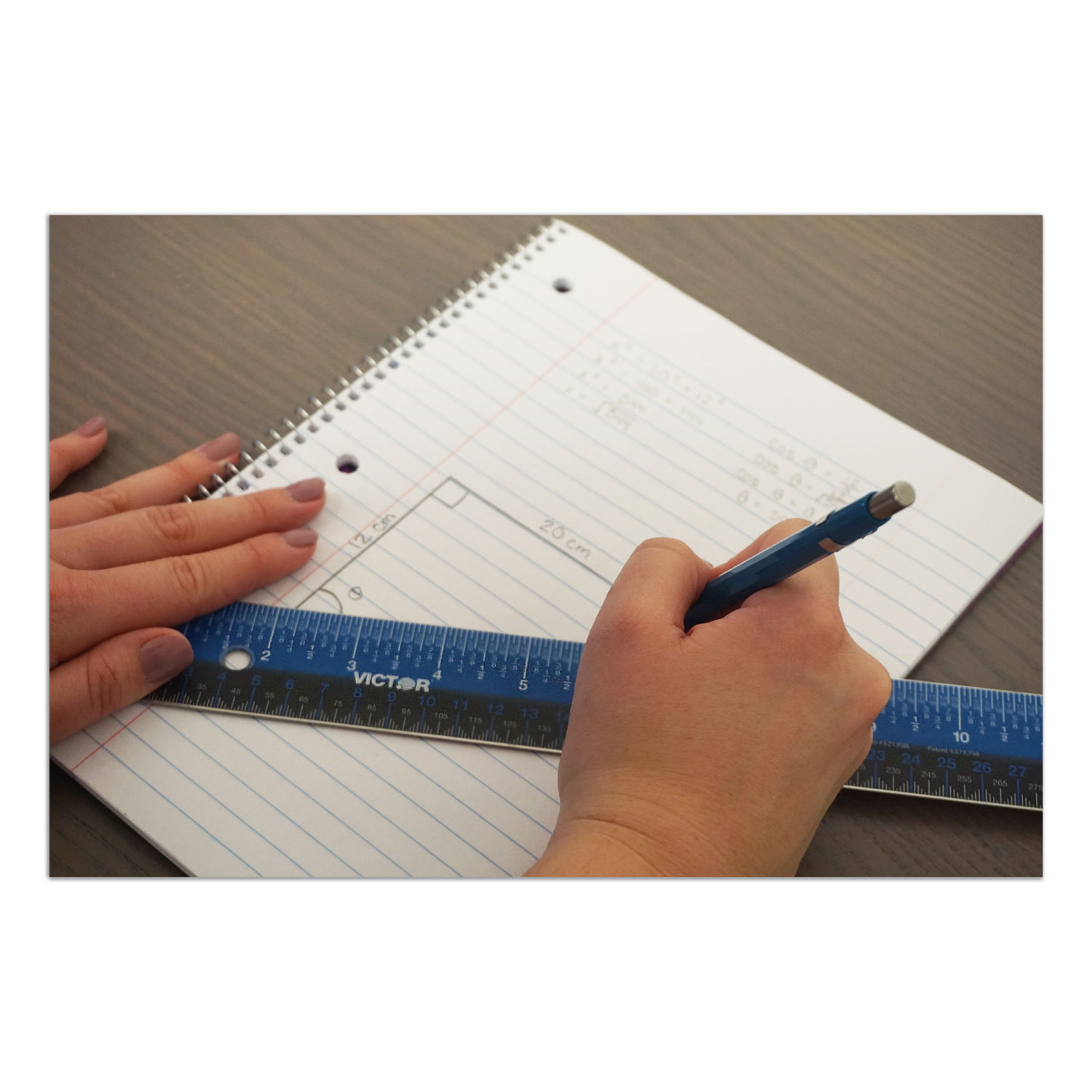 VCTEZ18SBL Victor Easy Read Stainless Steel Ruler Zuma