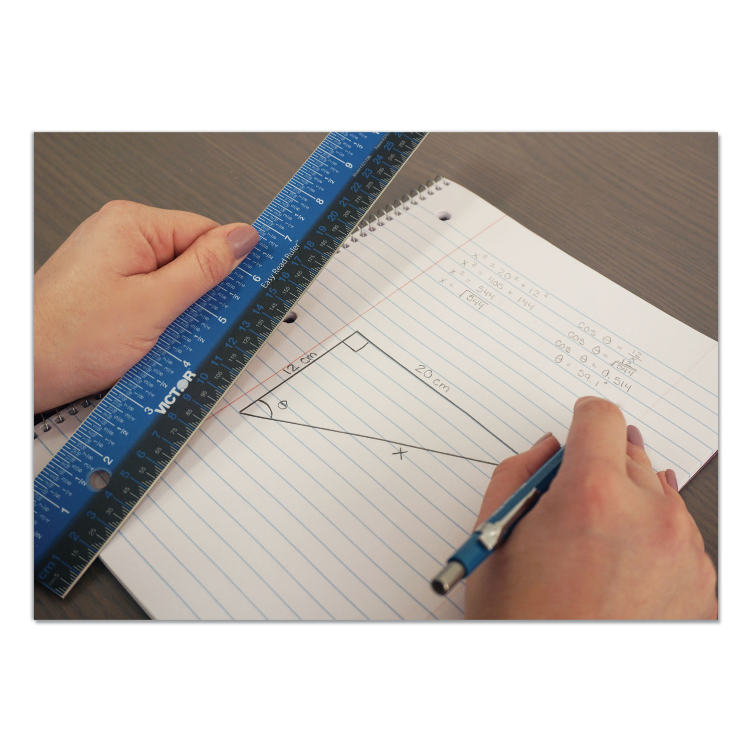 VCTEZ18SBL Victor Easy Read Stainless Steel Ruler Zuma