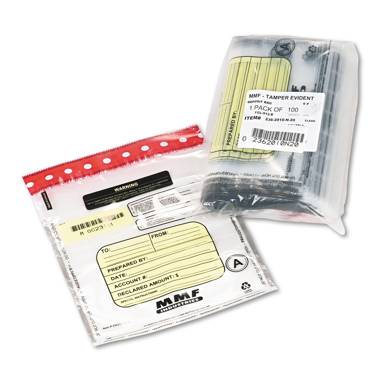 TamperEvident Deposit/Cash Bags by MMF Industries™ MMF2362010N20