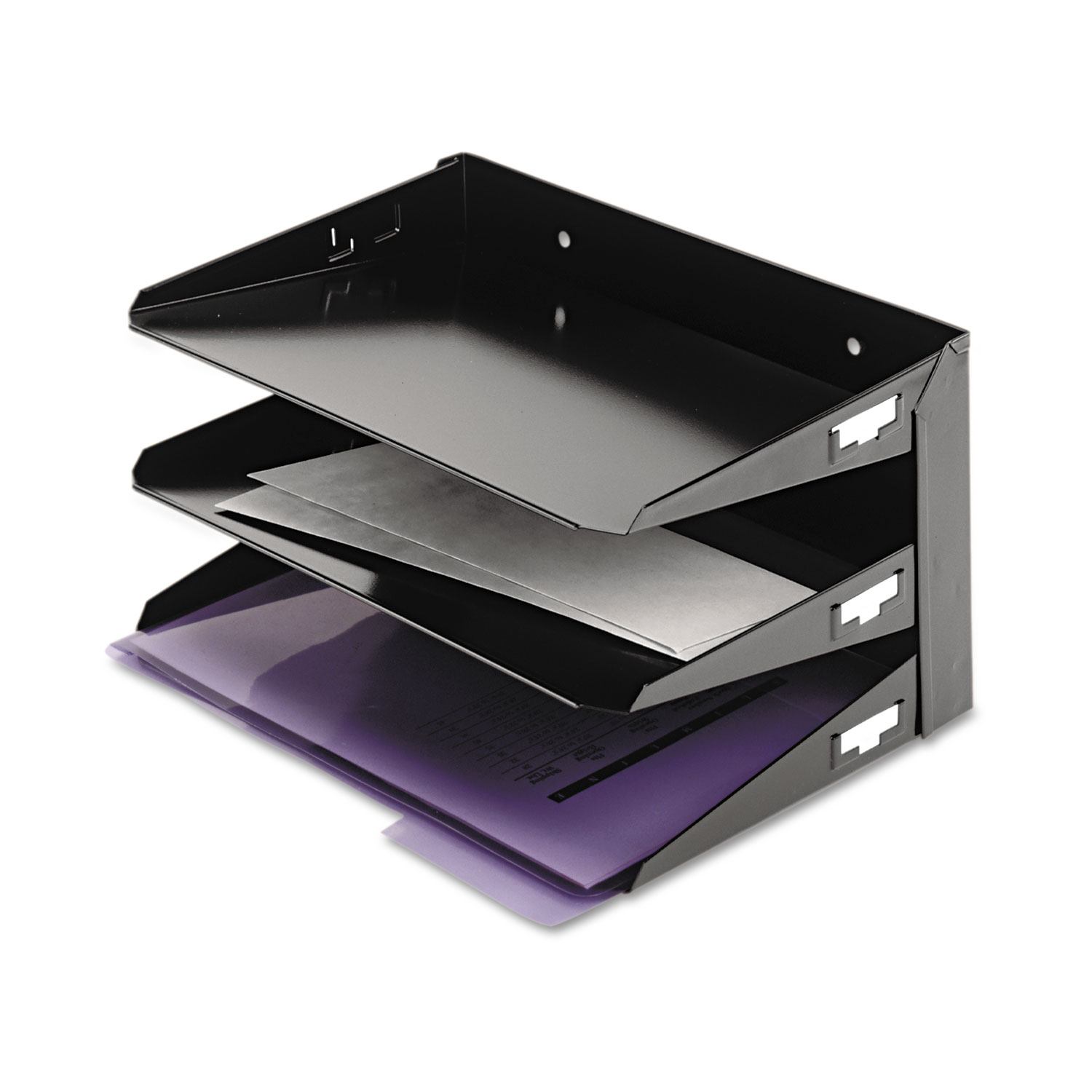 SteelMaster® Steelmaster MultiTier Horizontal Letter Organizers, Three