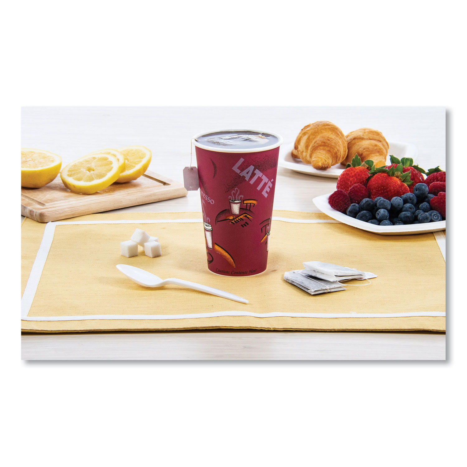 SCC316SI SOLO® Cup Company Bistro Design Hot Drink Cups Zuma