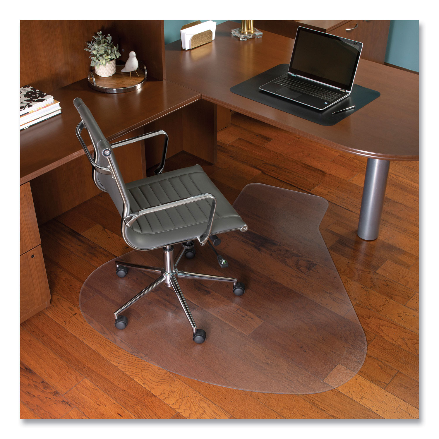 ES Robbins® EverLife Workstation Chair Mat for Hard Floors, With Lip