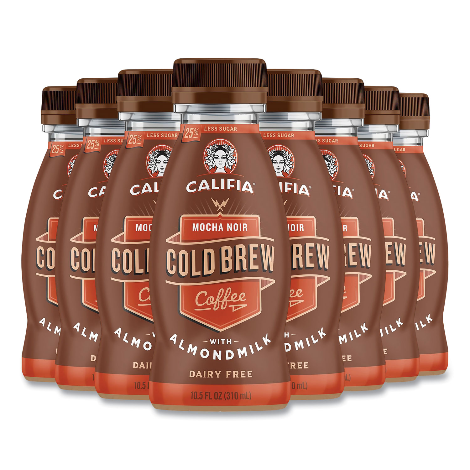 CALIFIA FARMS® Cold Brew Coffee with Almond Milk, 10.5 oz Bottle, Mocha