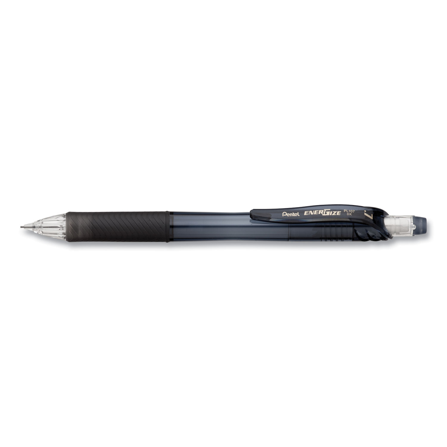 EnerGizeX Mechanical Pencil, 0.7 mm, HB (2), Black Lead, Black Barrel