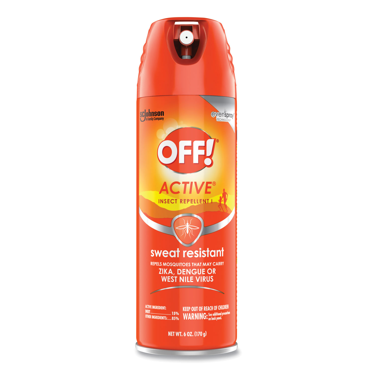 ACTIVE Insect Repellent, 6 oz Aerosol, 12/Carton
