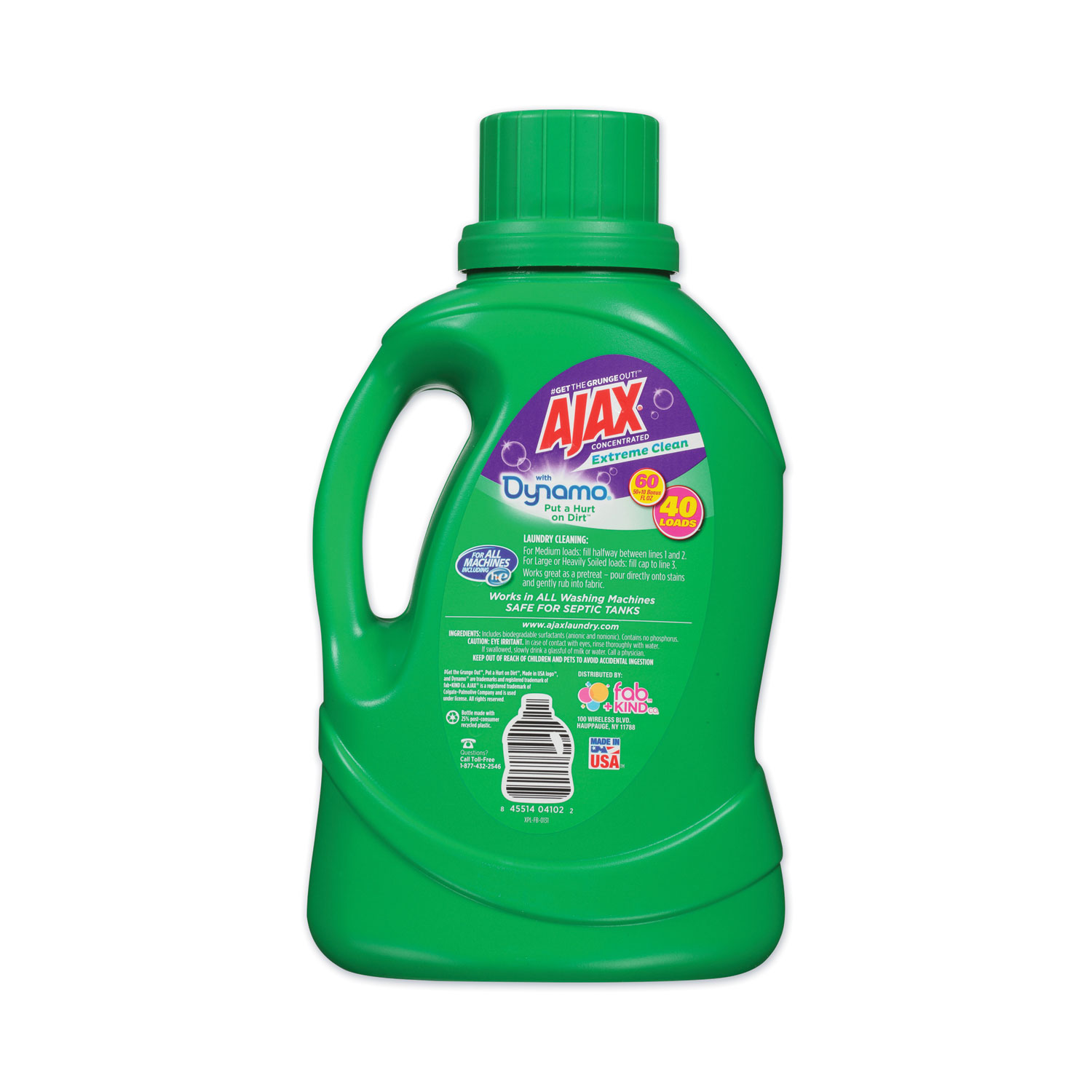 Laundry Detergent Liquid, Extreme Clean, Mountain Air Scent, 40 Loads
