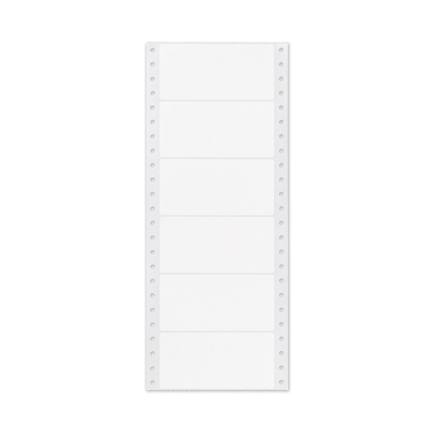 Dot Matrix Printer Mailing Labels, PinFed Printers, 1.94 x 4, White