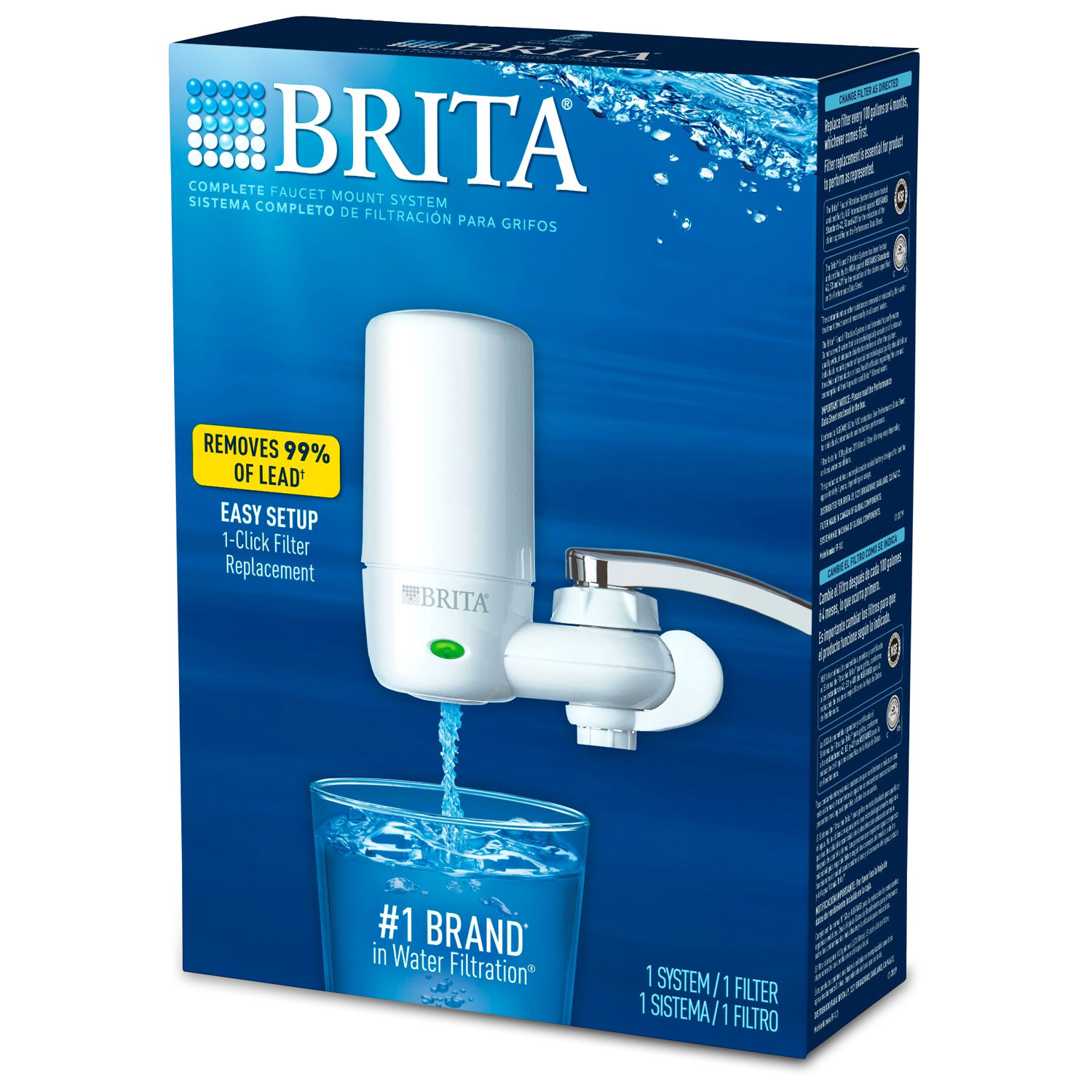 Brita® On Tap Faucet Water Filter System, White KSS Enterprises