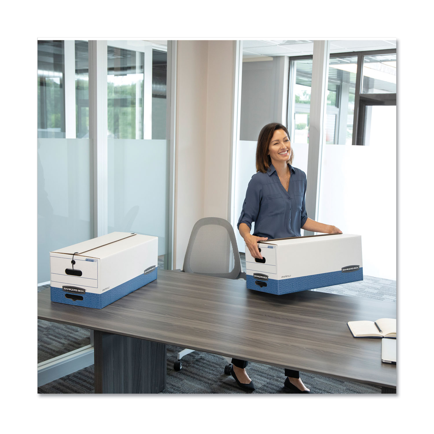 LIBERTY HeavyDuty Strength Storage Boxes, Legal Files, 15.25" x 24.13