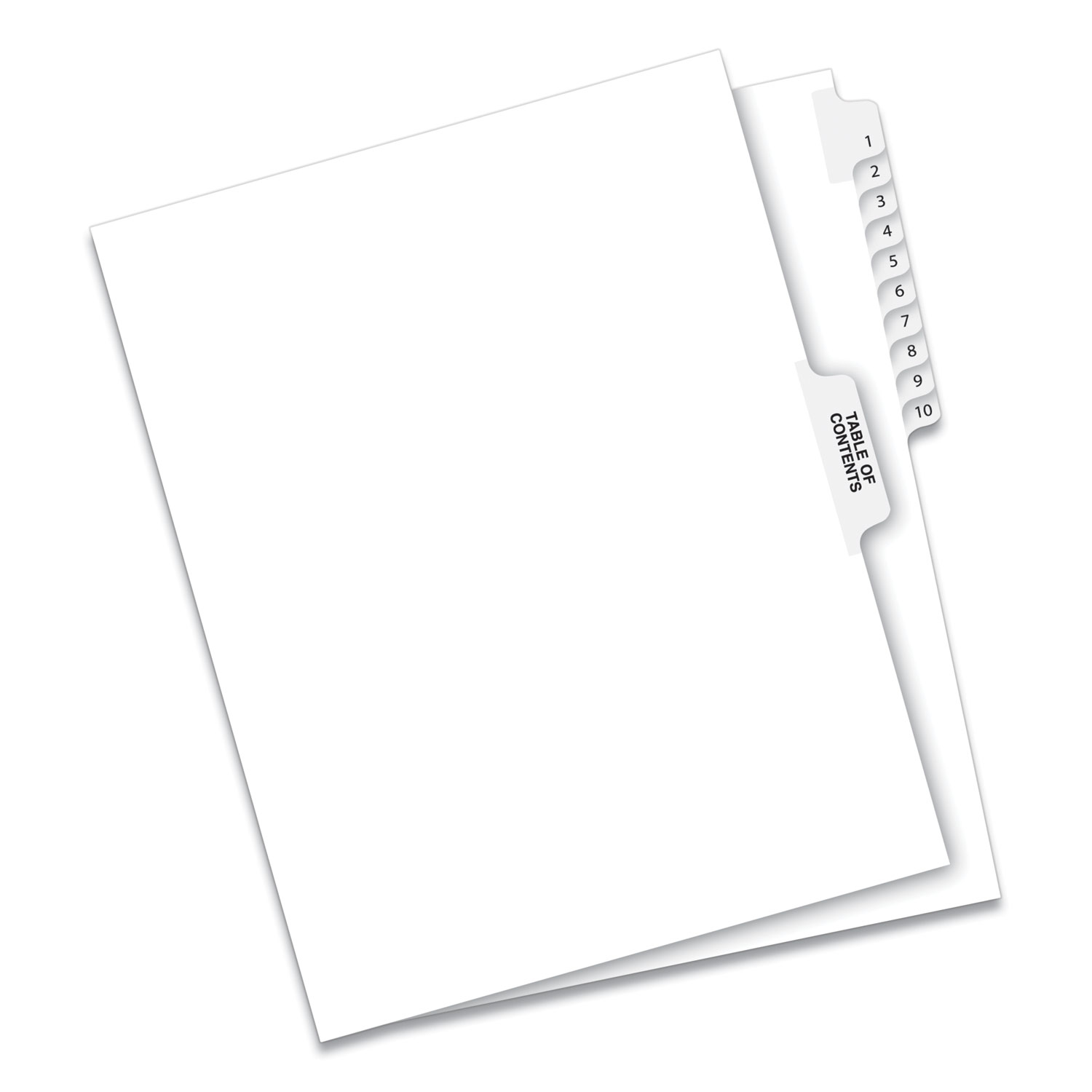 Preprinted Legal Exhibit Side Tab Index Dividers, Avery Style, 11Tab