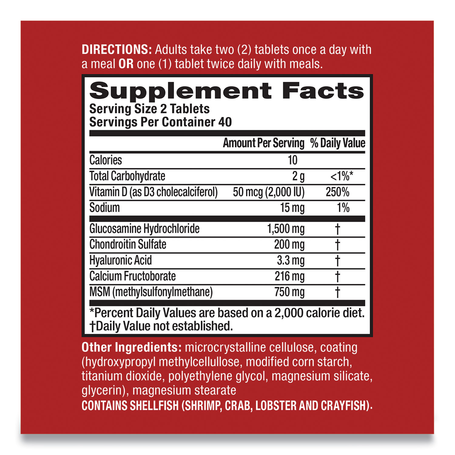 Move Free Advanced Plus MSM and Vitamin D3 Joint Health Tablet, 80