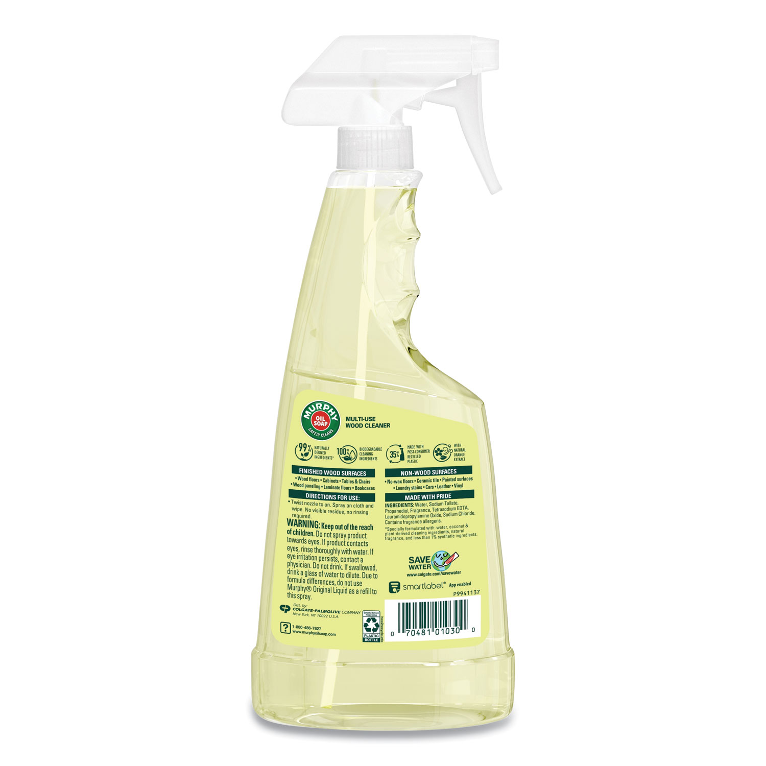 Murphy® Oil Soap Spray Formula, AllPurpose, Orange, 22 oz Spray Bottle