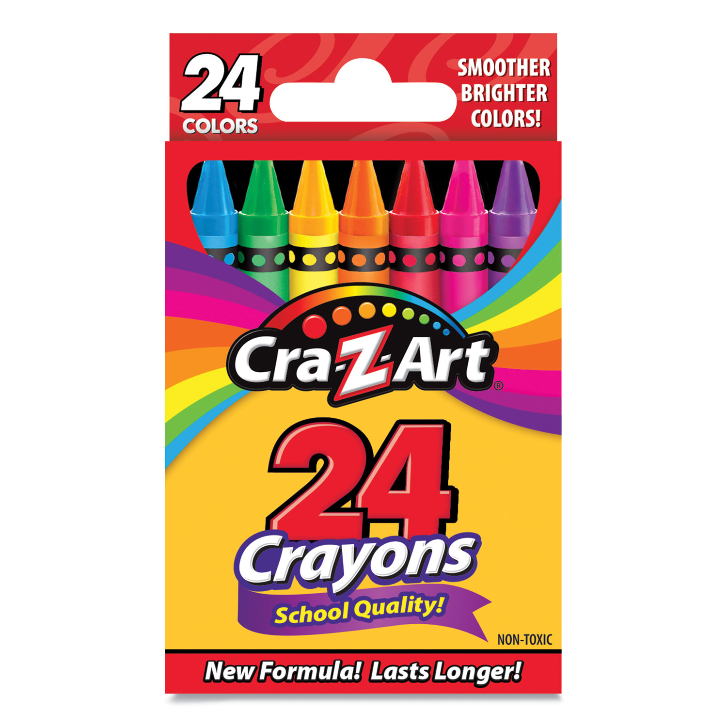 School Quality Crayon, Assorted Colors, 24/Box Reparto