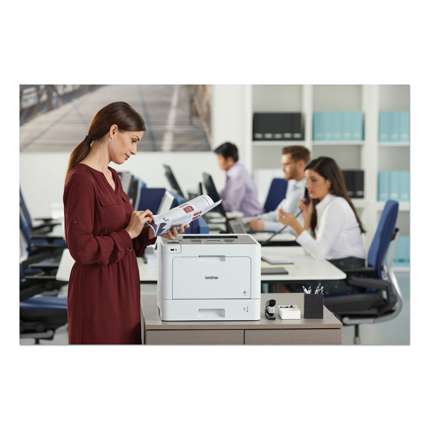 HLL8260CDW Business Color Laser Printer with Duplex Printing and